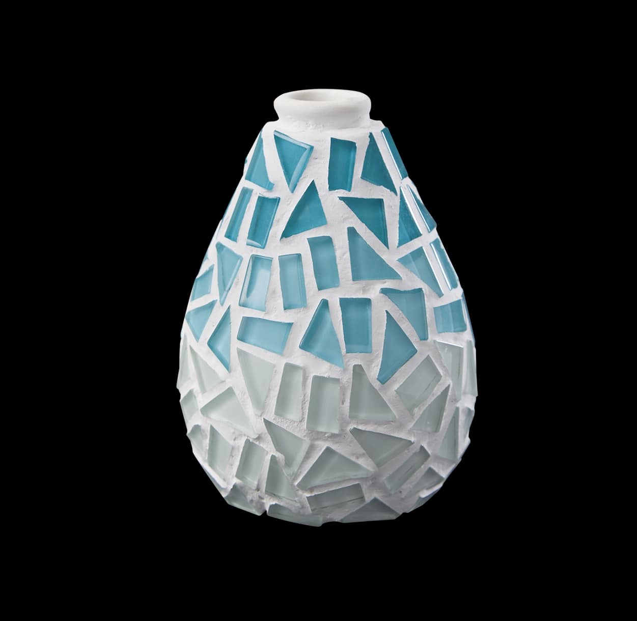 Teal & Gray Mosaic Vase Kit by Make Market®