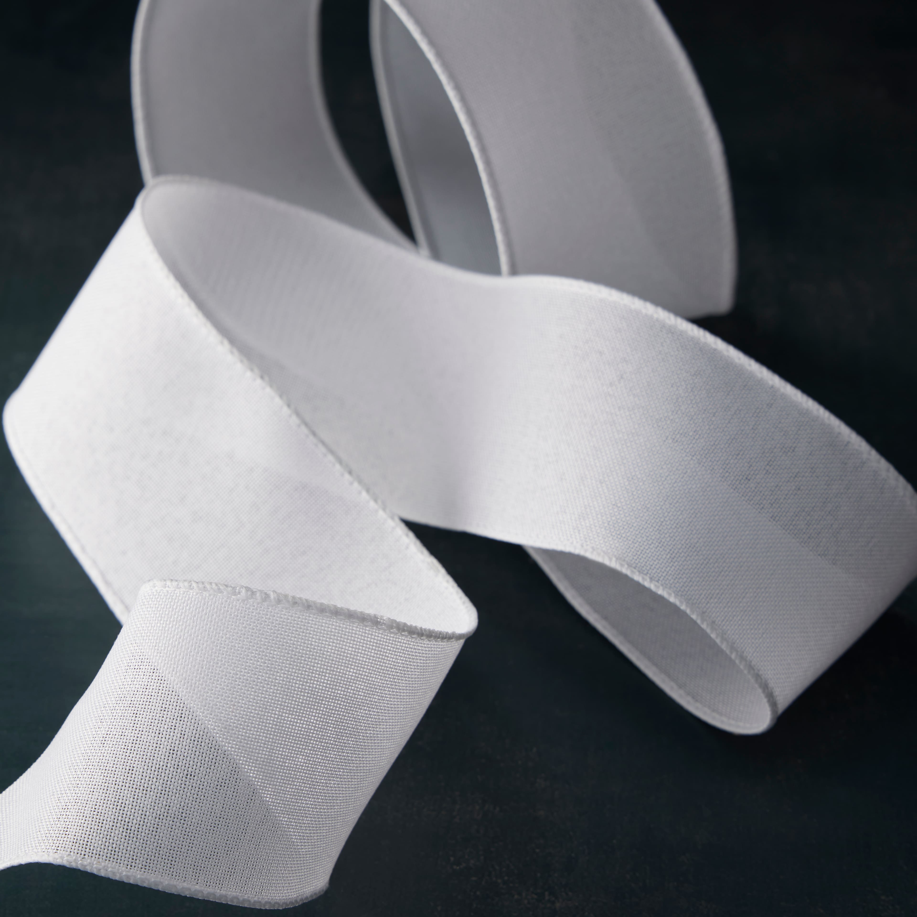 12 Pack: 2.5" x 25ft. Faux Linen Wired Ribbon by Celebrate It™ Décor