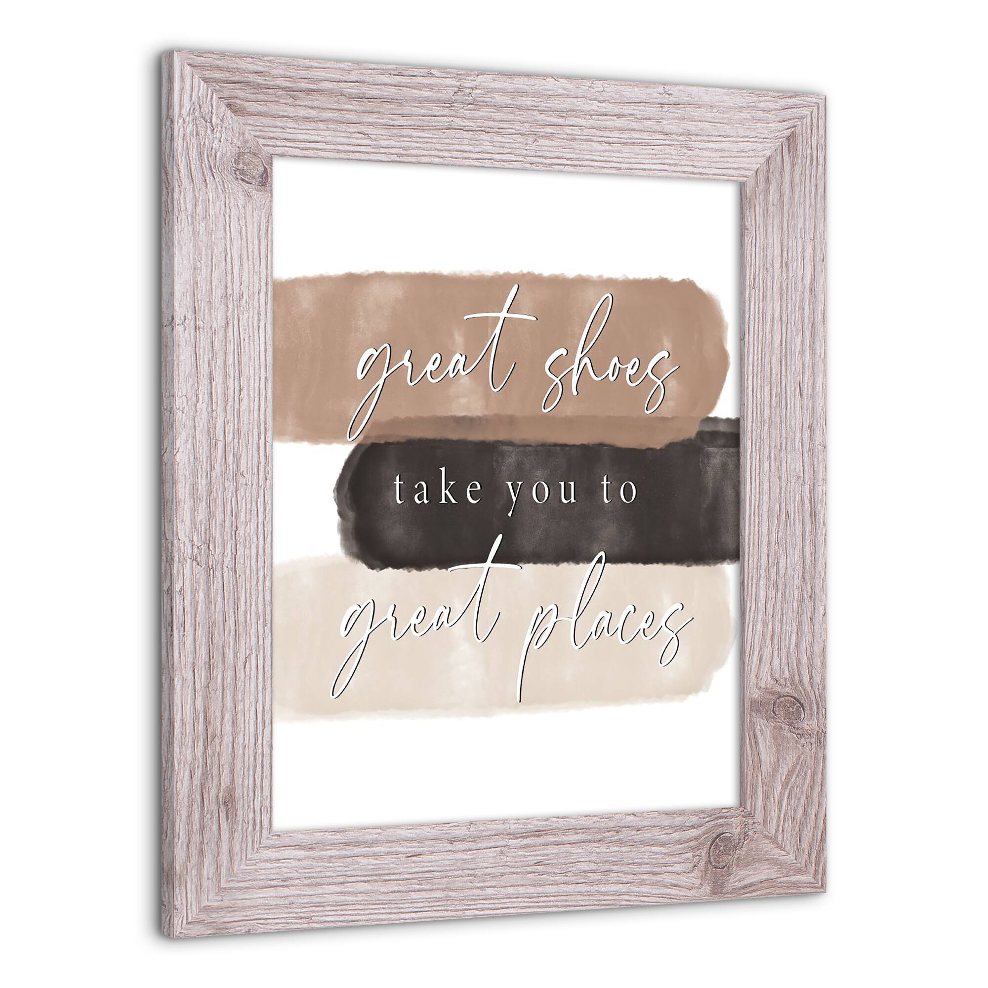 Great Shoes to Great Places Western Framed Print
