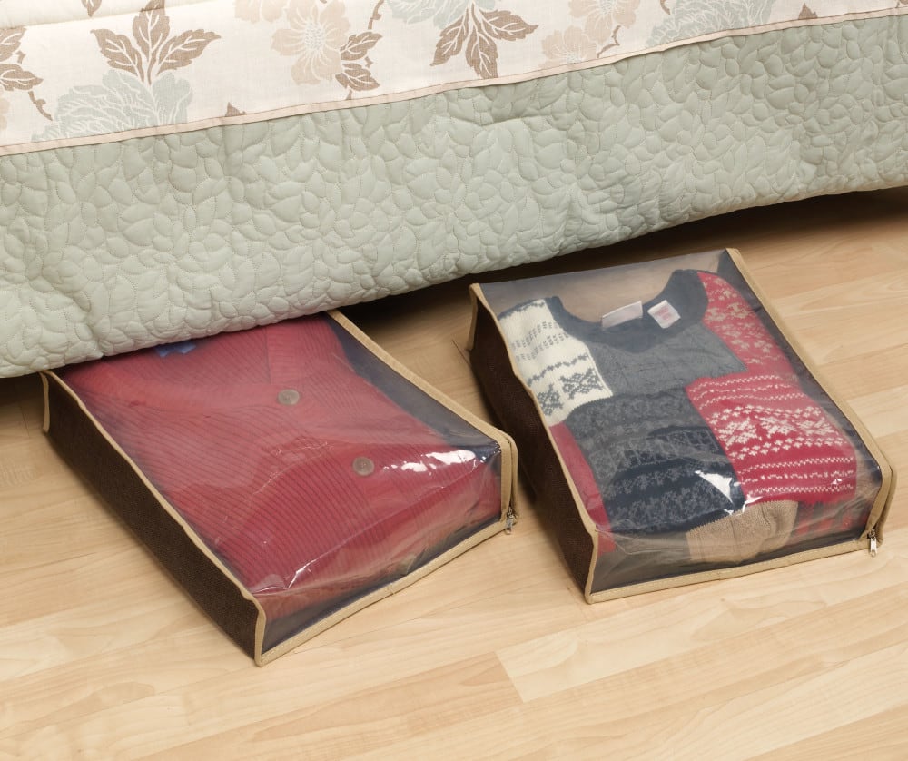 Household Essentials 16" Brown Sweater Storage Bags, 2ct.