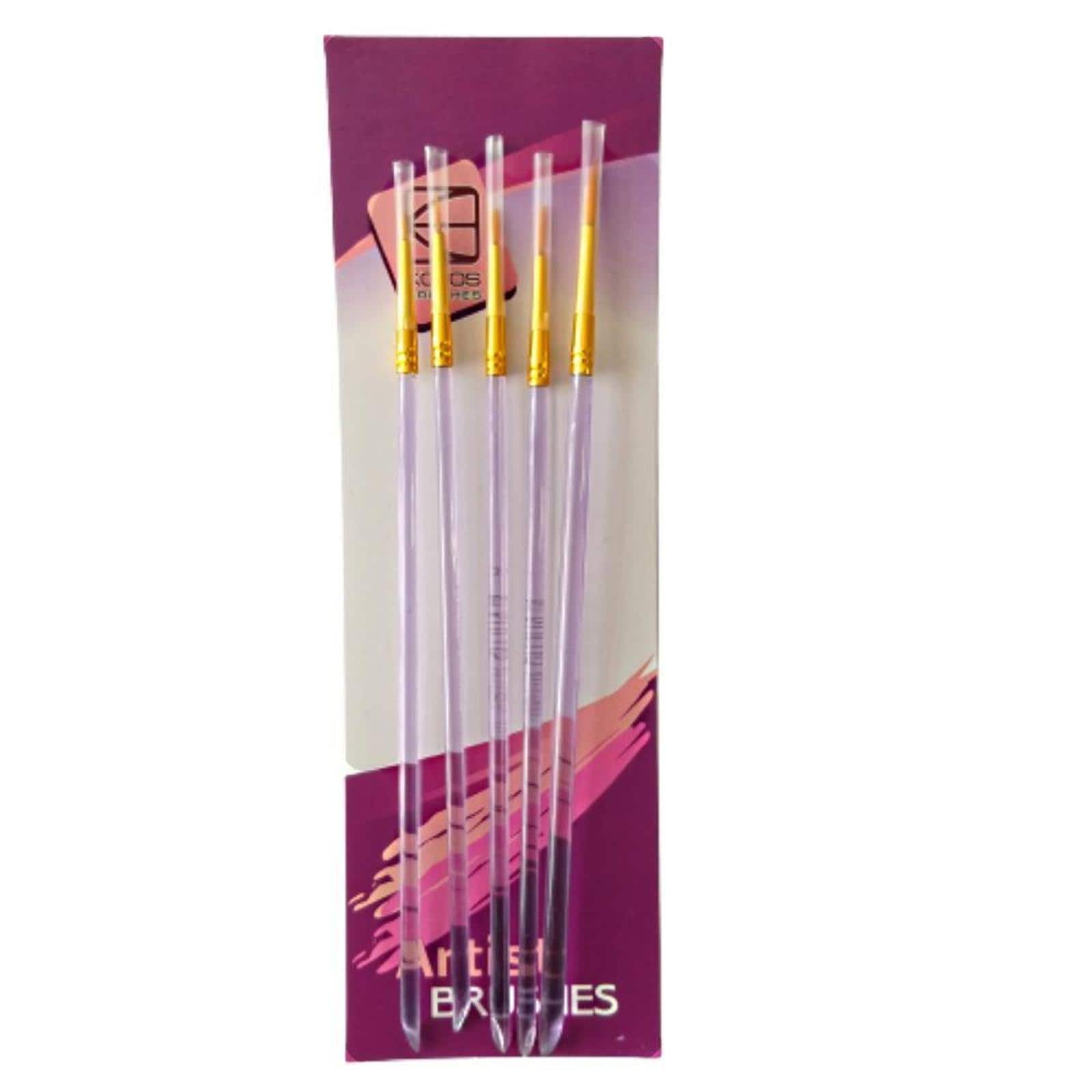 Kolos 5 Pieces Synthetic Round Paint Brushes Set 7011