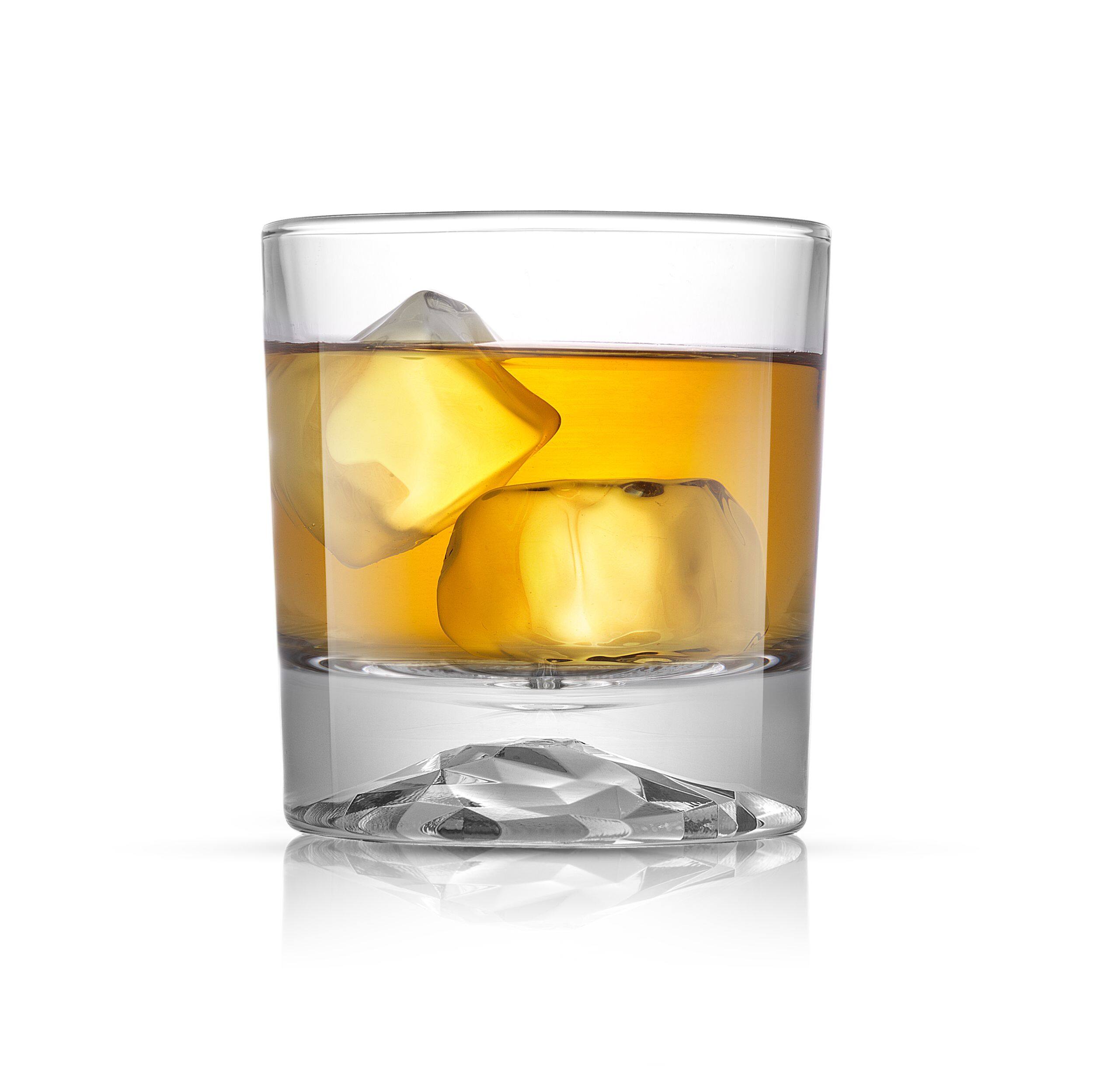 JoyJolt® 10oz. Radiant Crystal Mountain Double Old Fashioned Tumblers, 4ct. 