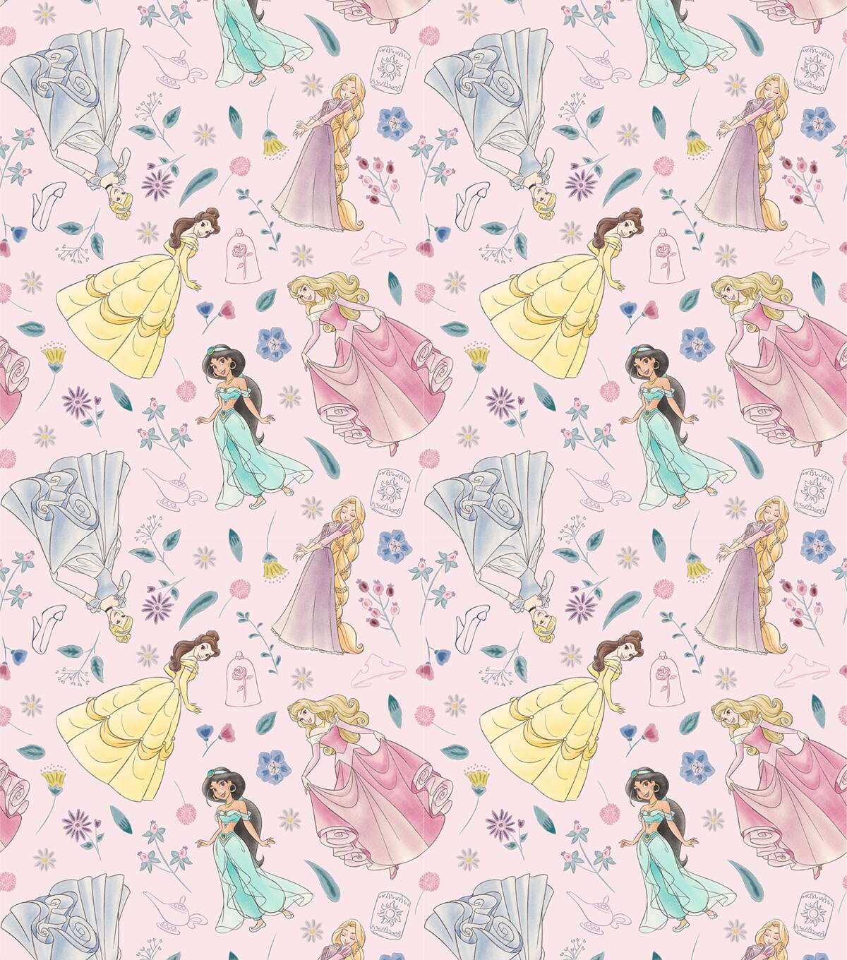 Disney Princess Adventure Awaits Cotton Fabric