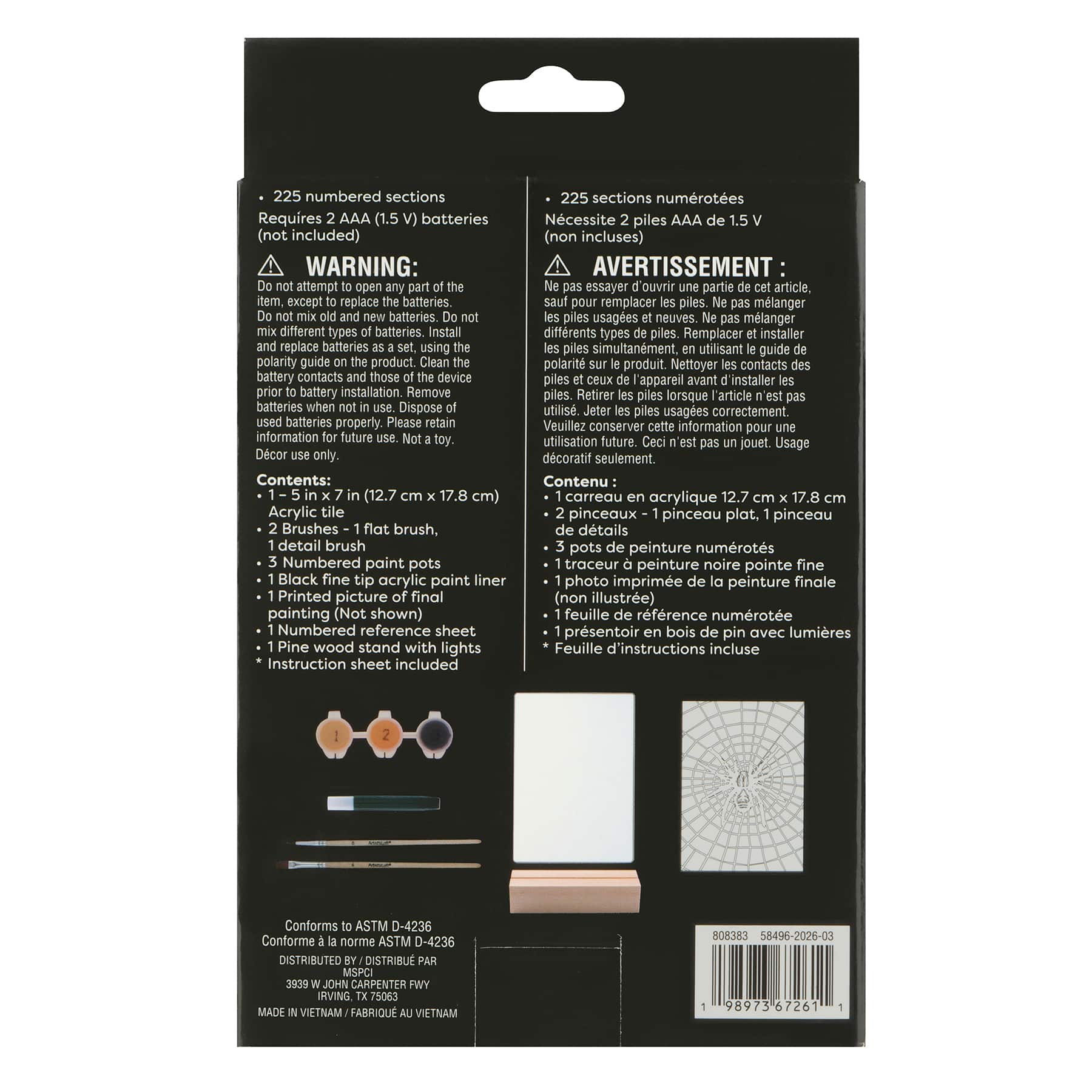 Light Up Spider Paint-by-Number Acrylic Surface Kit by Artist's Loft®