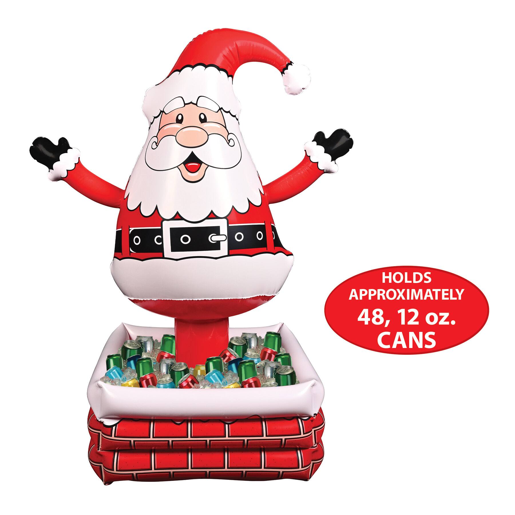 Beistle 4ft. Inflatable Santa Cooler