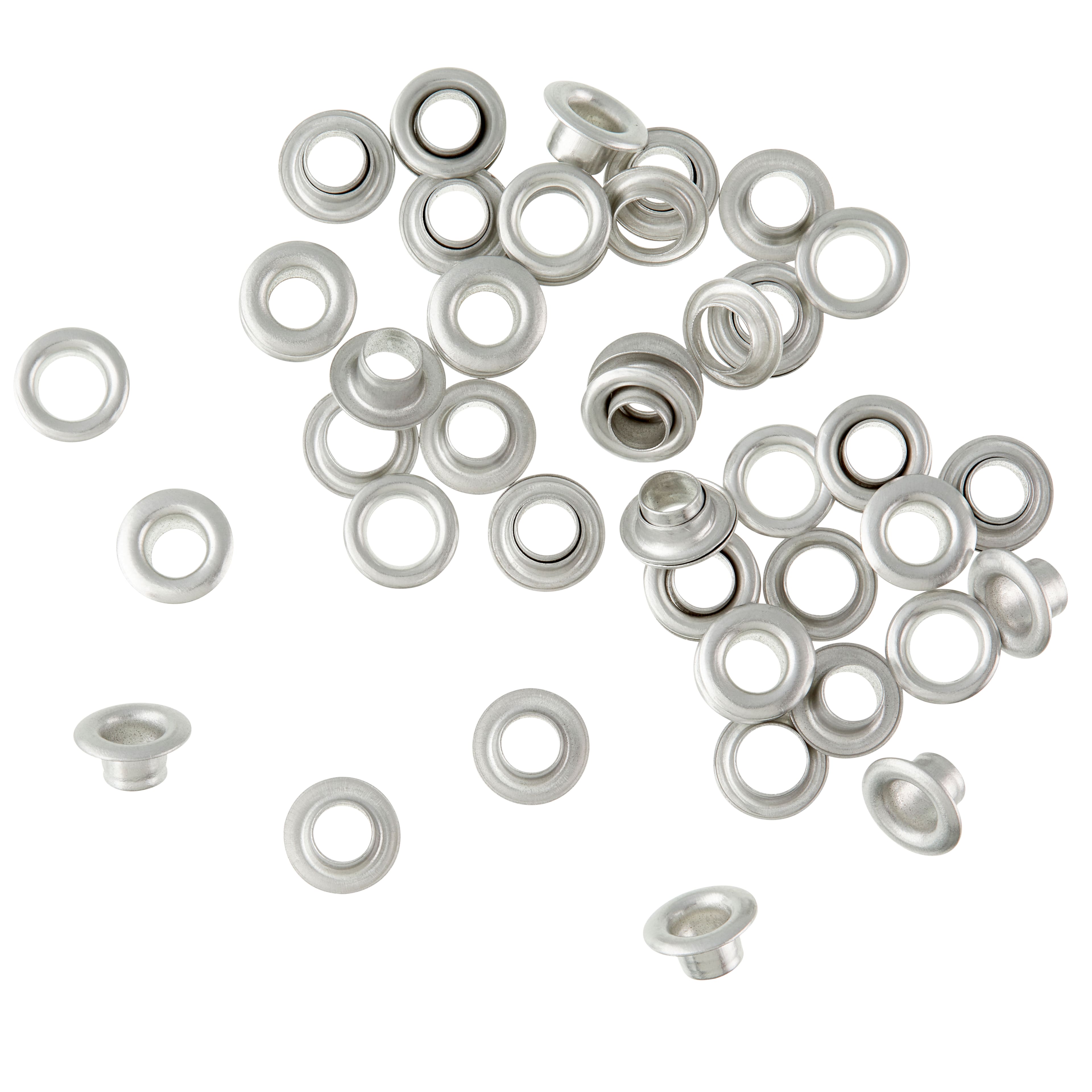 12 Packs: 25 ct. (300 total) 3/16" Silver Eyelets by Loops & Threads™