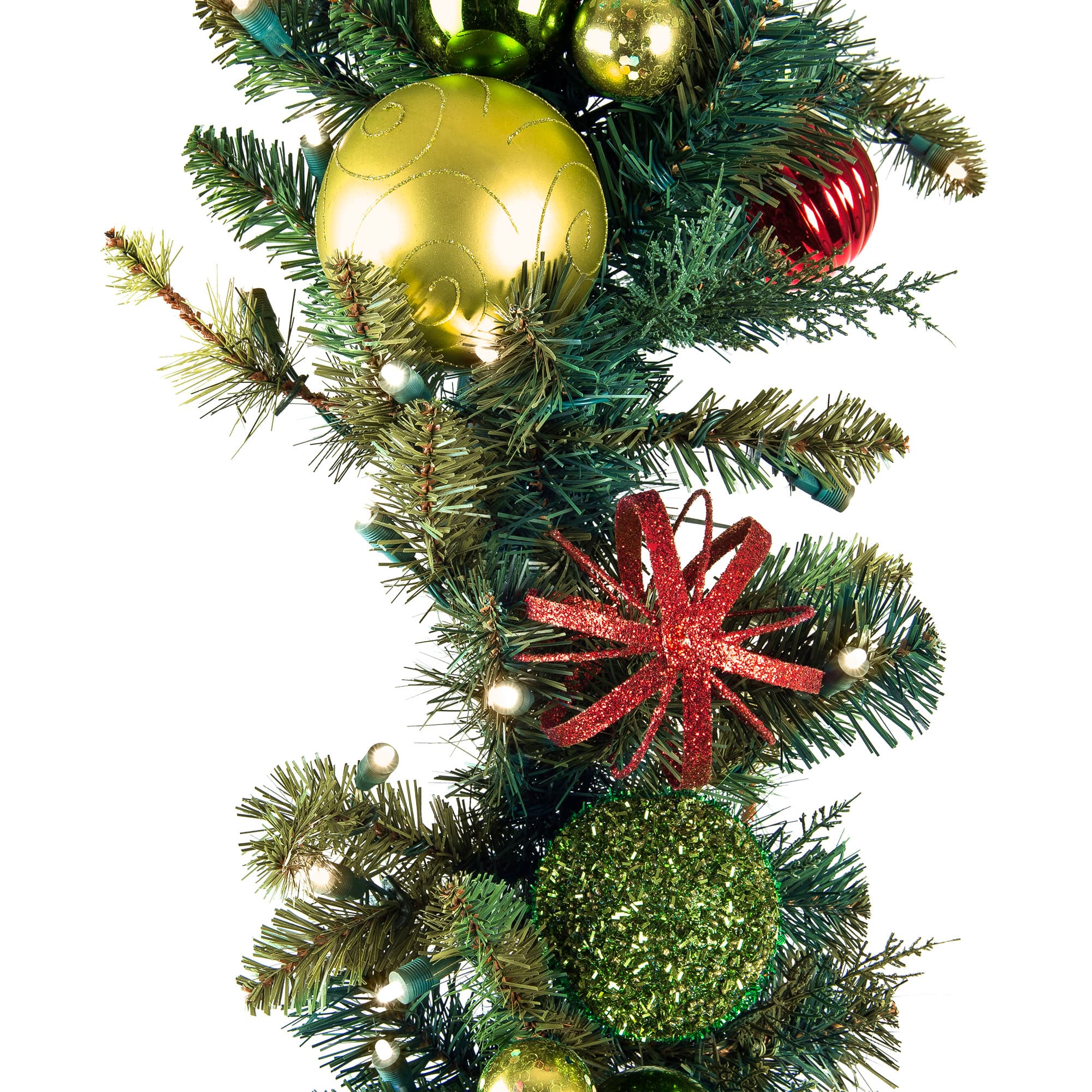 Village Lighting 9ft. Pre-Lit LED Festive Holiday Christmas Garland