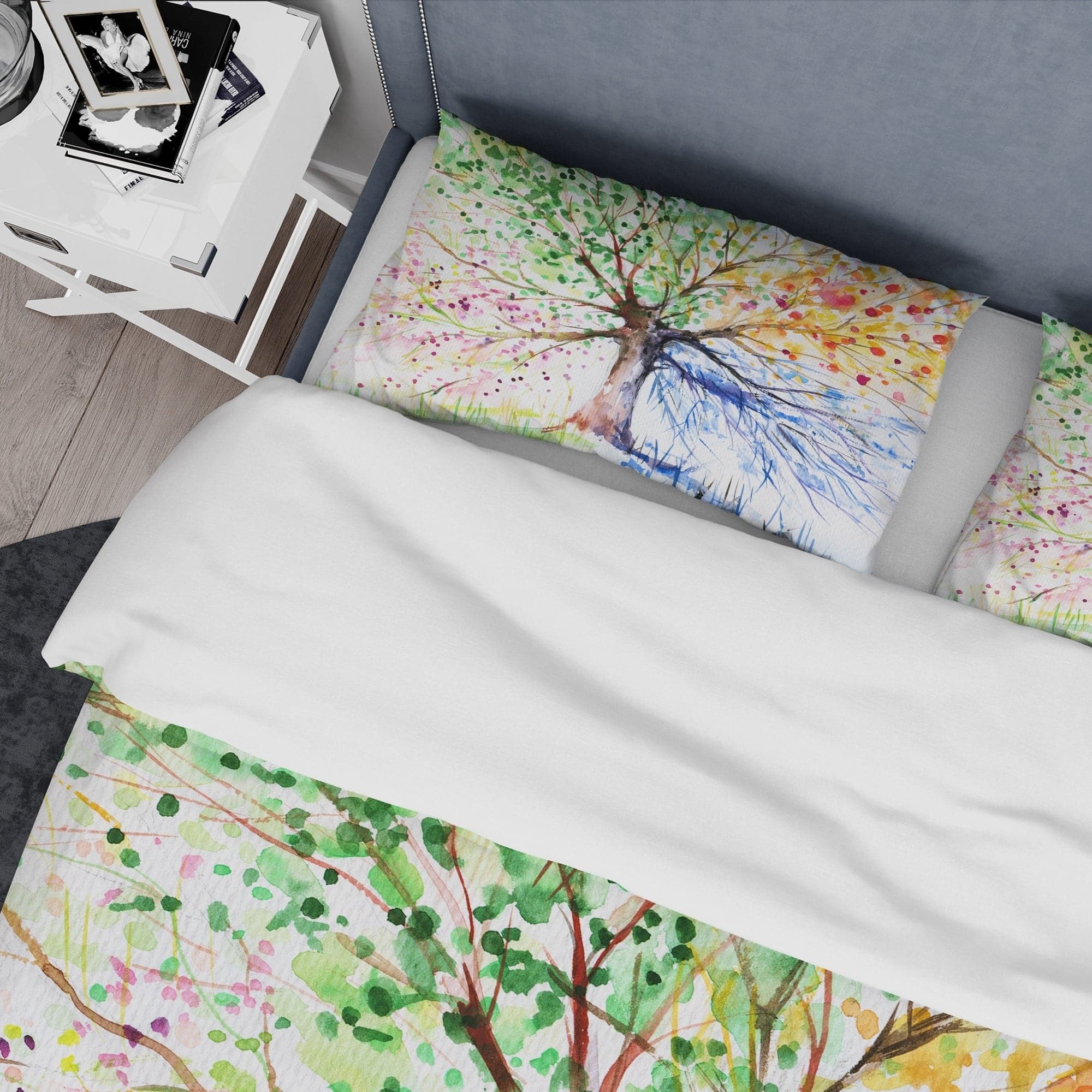 Designart 'Four Seasons Tree' Floral Bedding Set