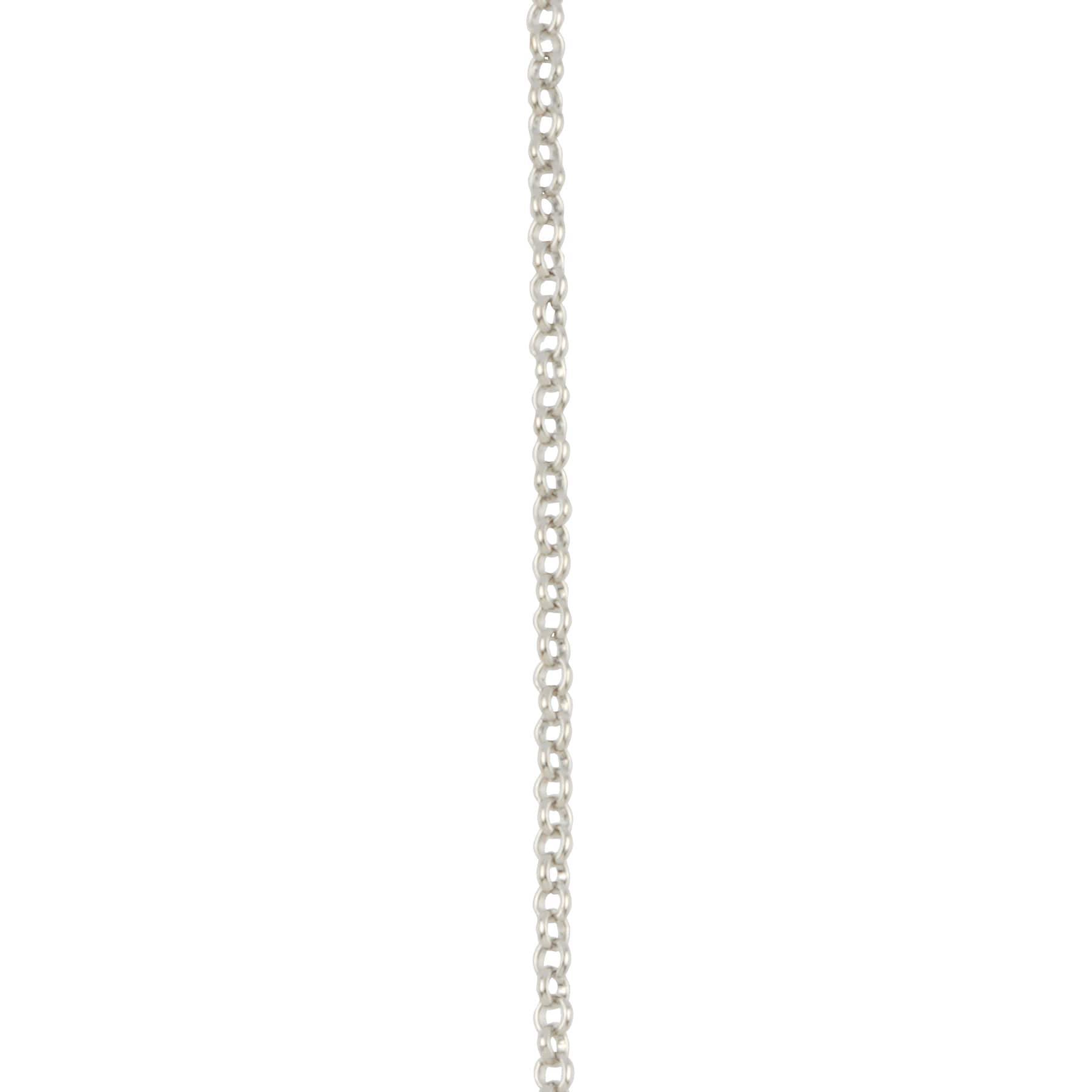7.5" Rhodium Rolo Chain Bracelet by Bead Landing™