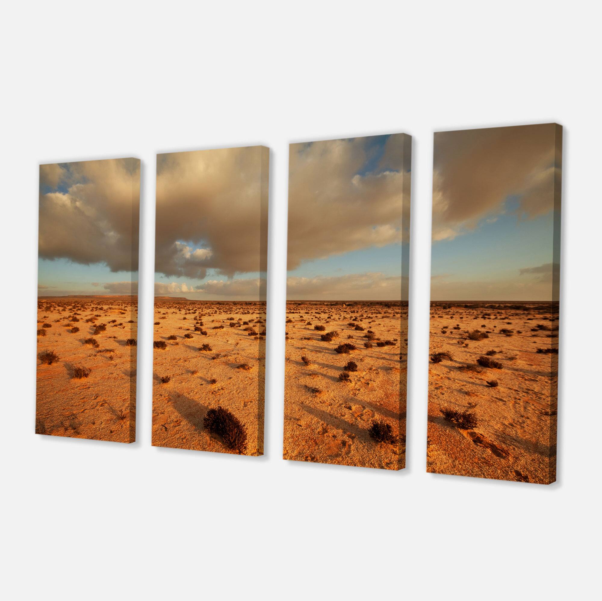 Designart - Desert in Western Sahara - Landscape Canvas Art Print