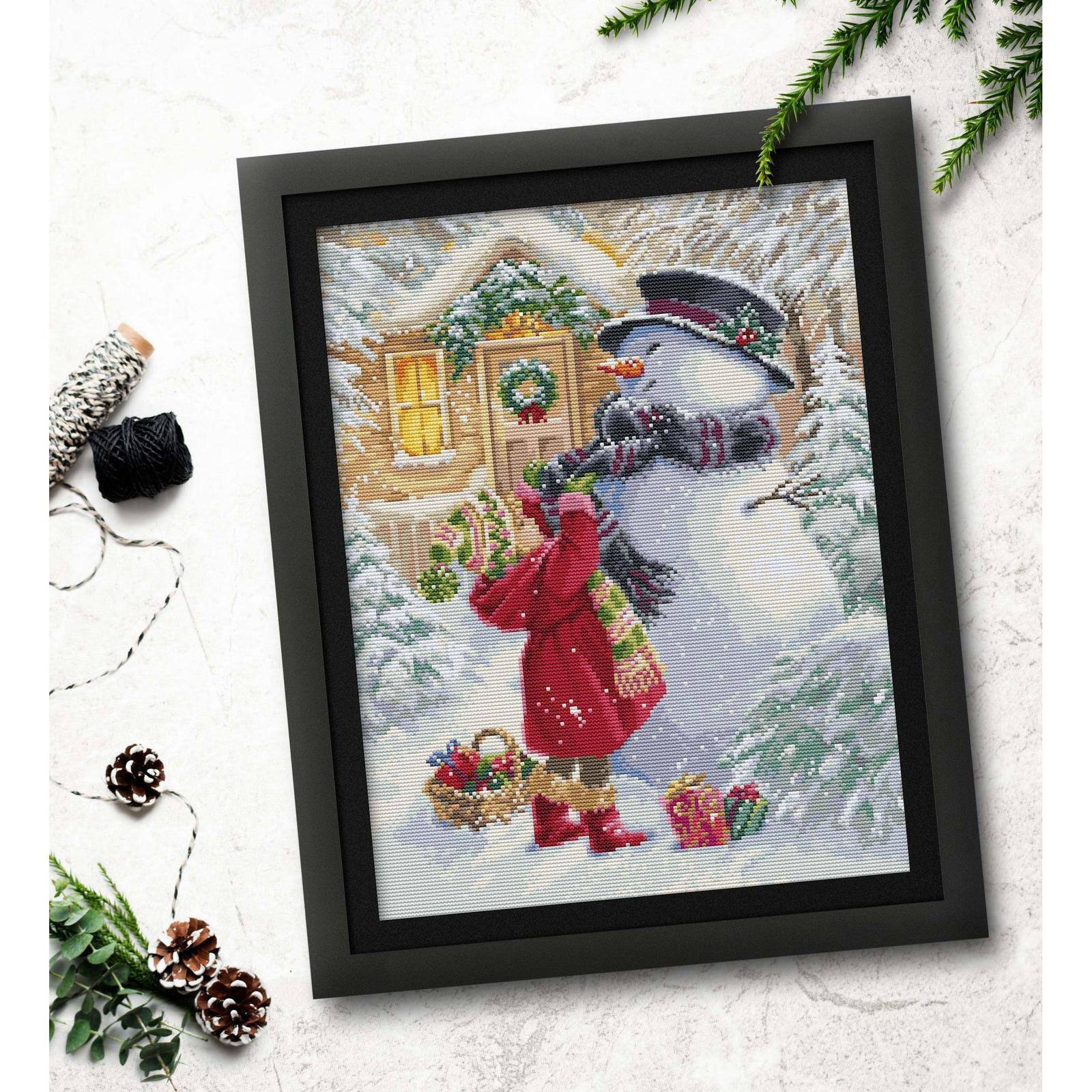 Luca-S The Girl With G Counted Cross-Stitch Kit