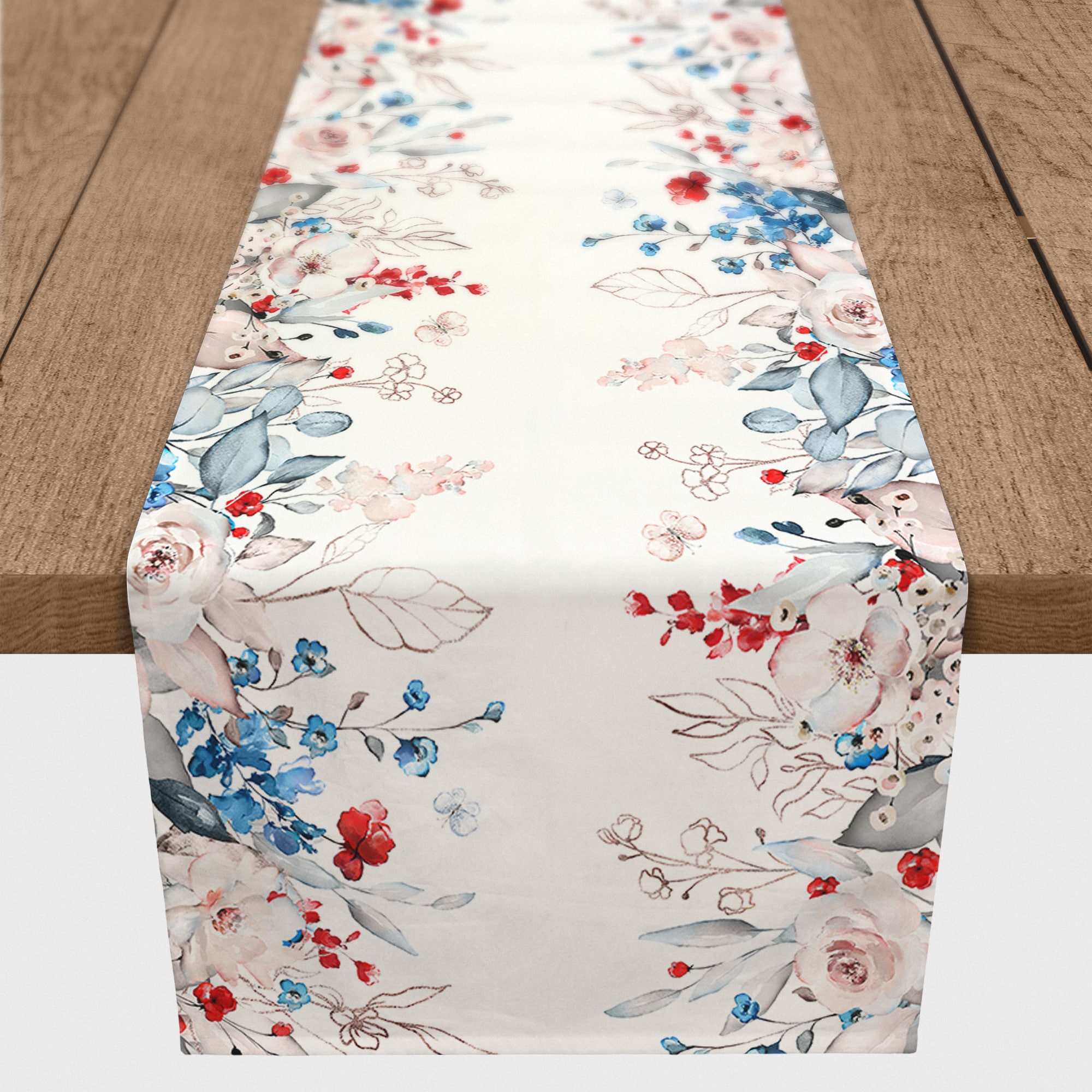 Americana Wildflowers Cotton Twill Runner