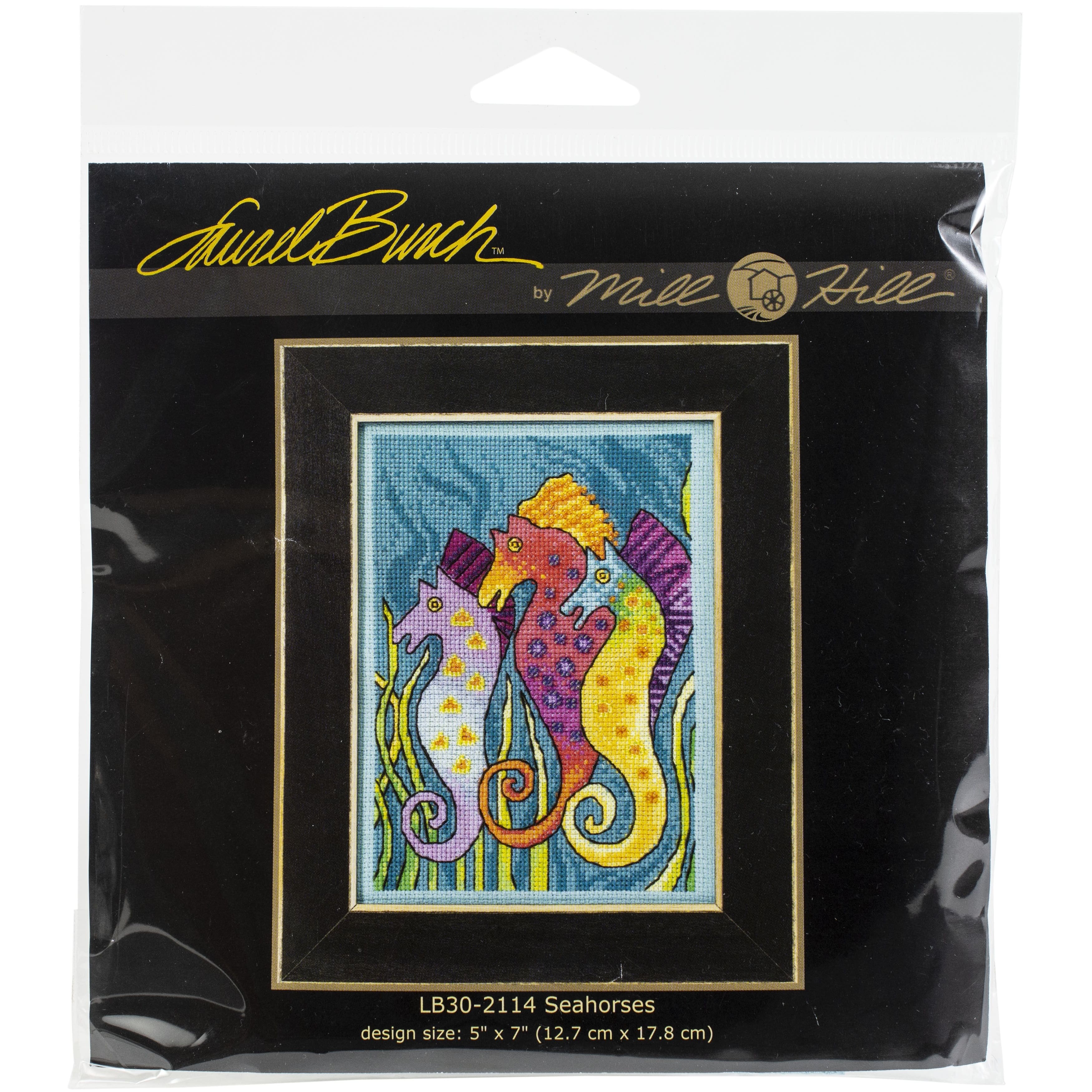 Mill Hill® Laurel Burch™ Sea Horses Beaded Counted Cross Stitch Kit