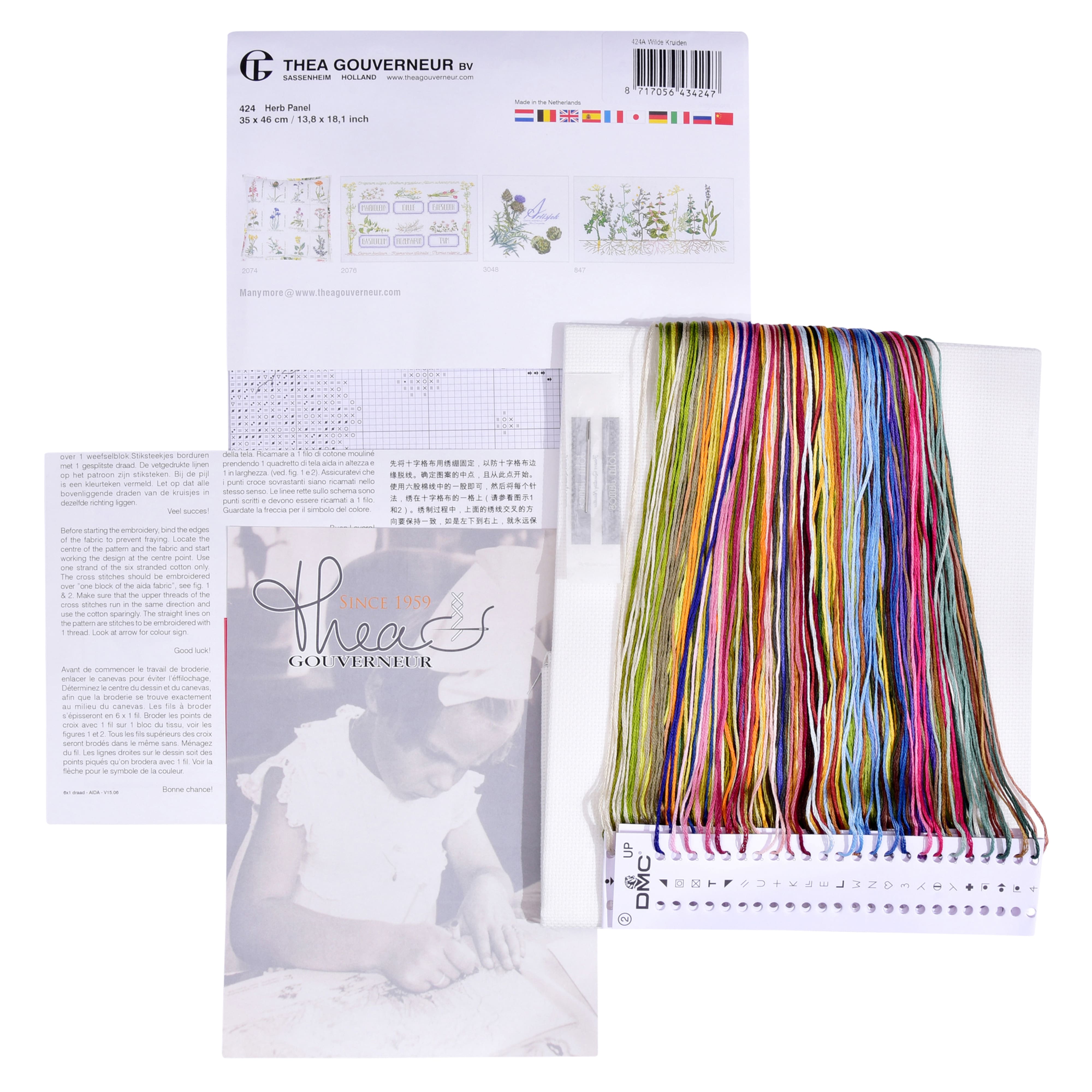 Wild Herbs Counted Cross Stitch Kit by Thea Gouverneur Since 1959®