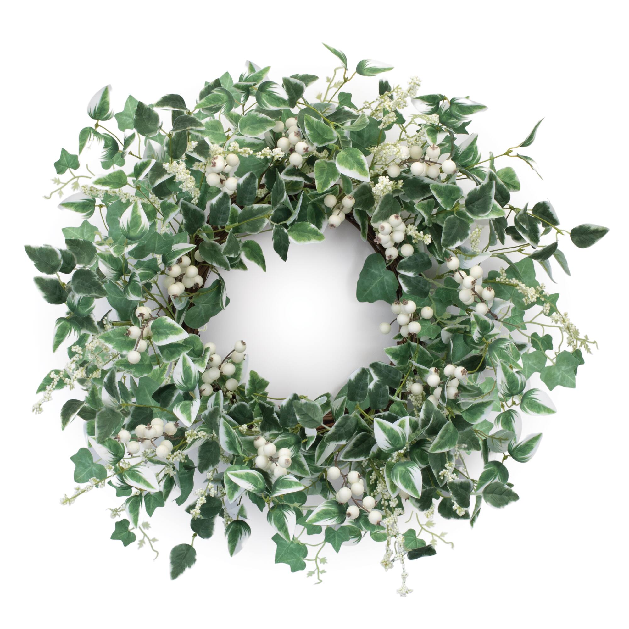 23.5" Mixed Foliage & Berry Wreath