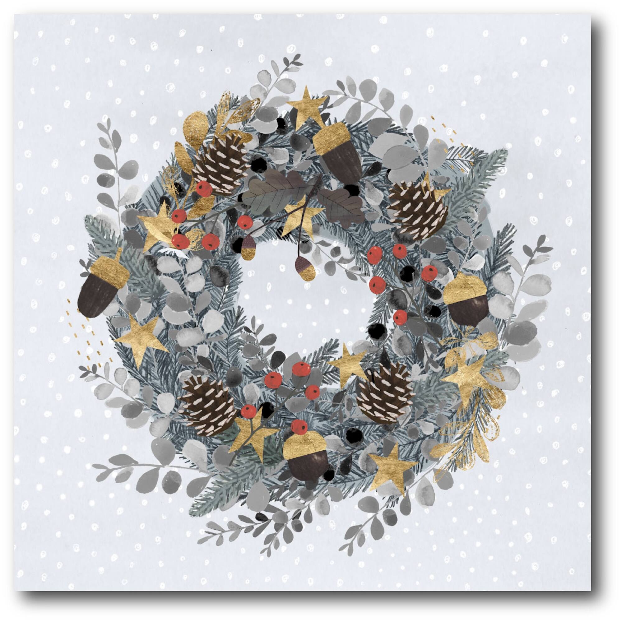 Courtside Market® Christmas Woodland III Gallery-Wrapped Canvas Wall Art