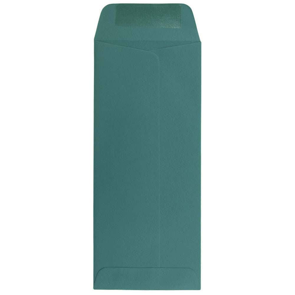 JAM Paper 4" x 9.5" Teal Policy Business Premium Envelopes