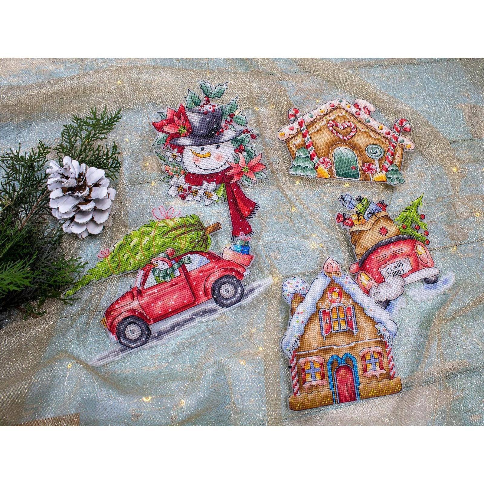 Letistitch Christmas Ornaments Counted Cross Stitch Kit
