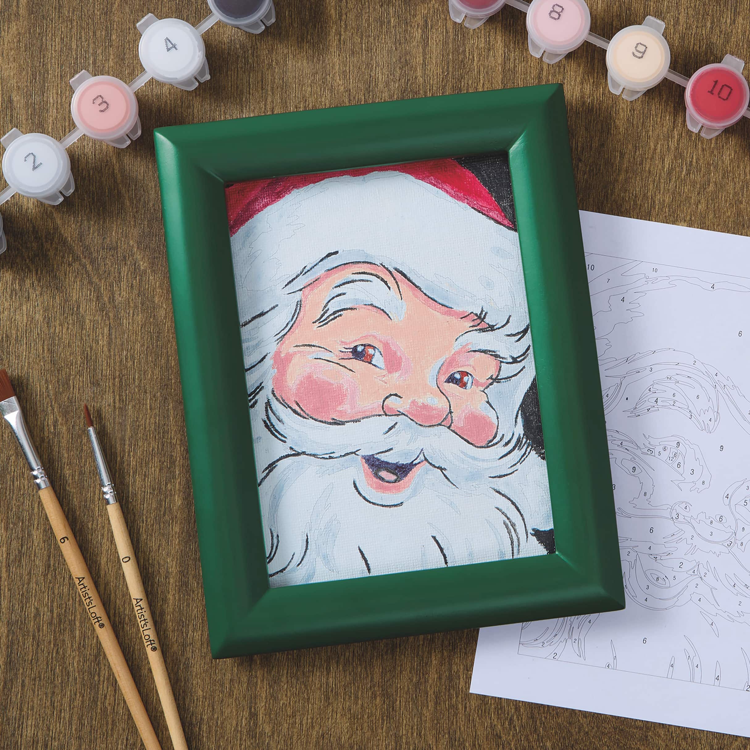 Santa Paint-by-Number Framed Mini Kit by Artist's Loft®