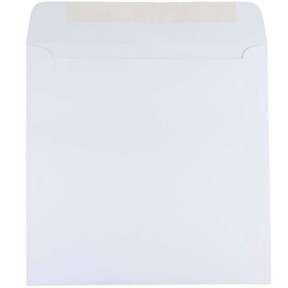 JAM Paper 8.5" x 8.5" White Square Invitation Envelopes