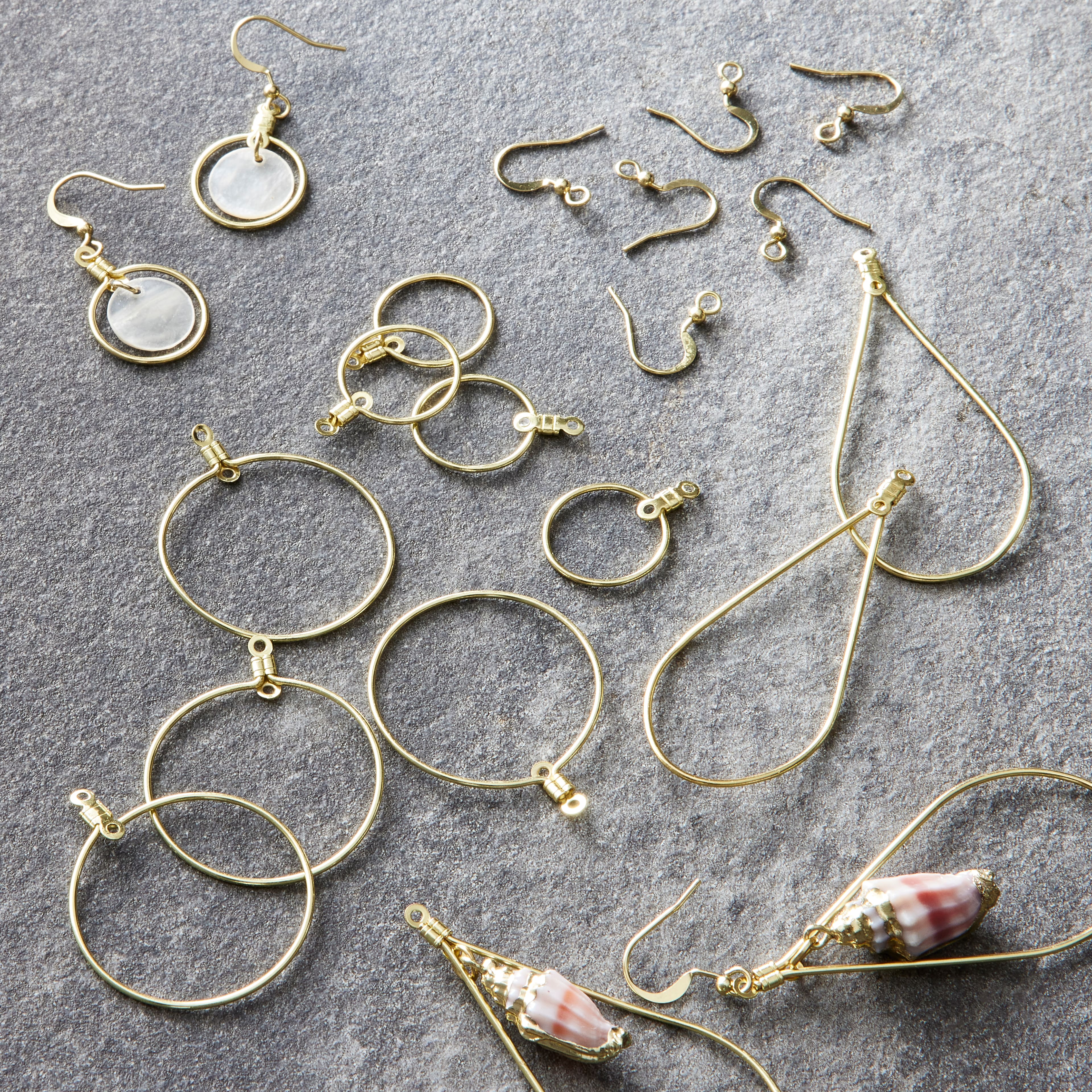 Premium Metals Gold Assorted Ear Wires by Bead Landing™