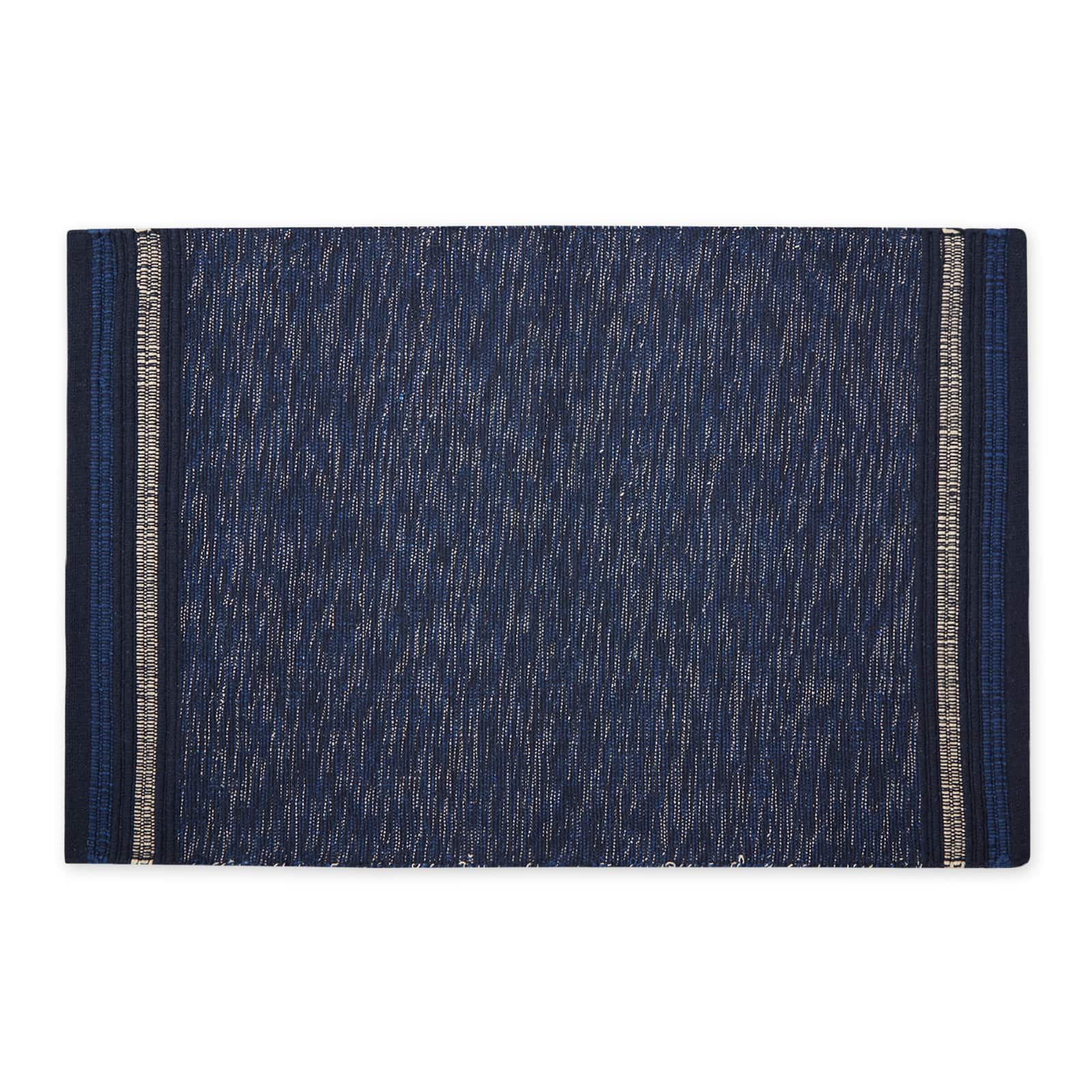 DII® Modern Stripe Variegated Handwoven Recycled Yarn Rug