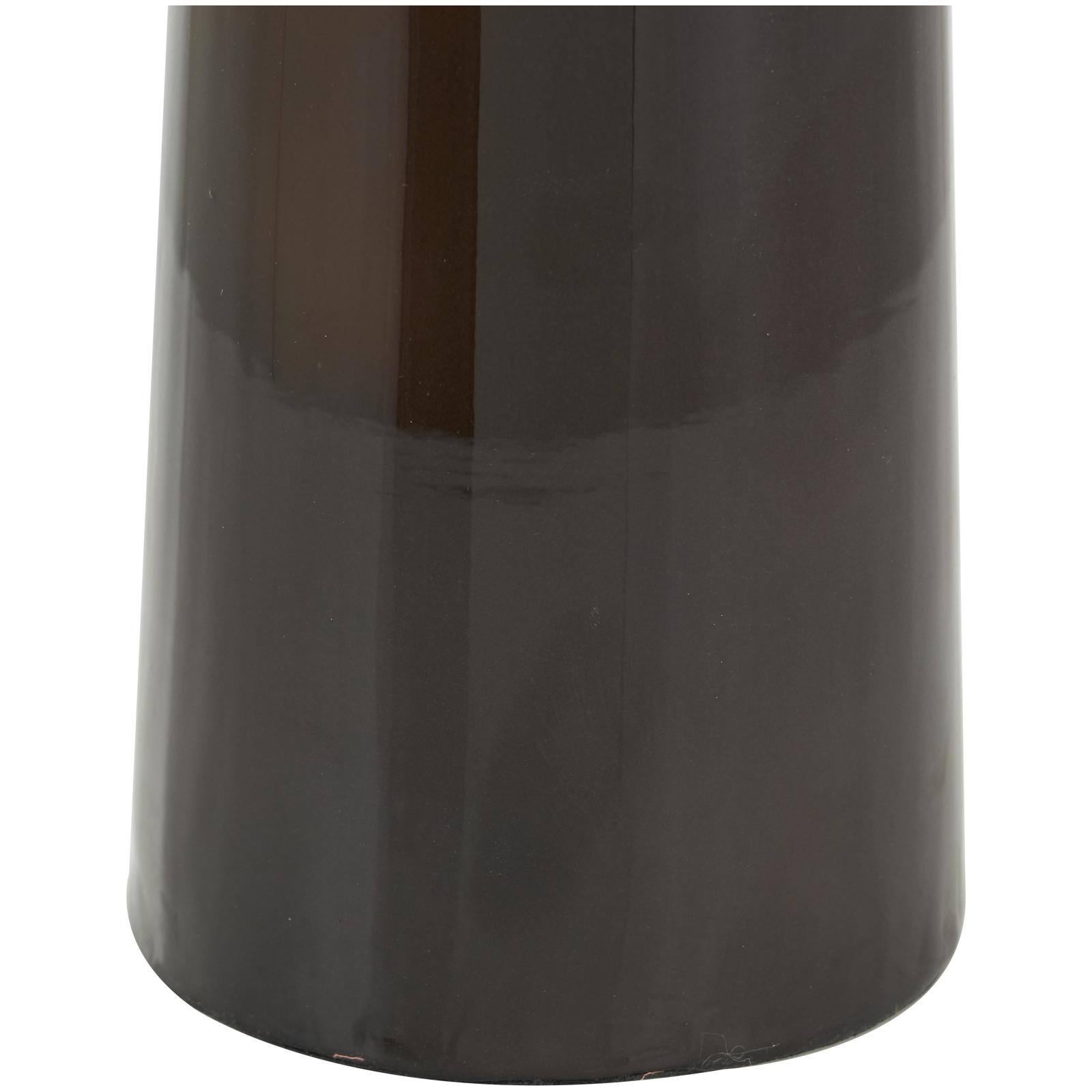 20.25" Blue & Brown Ombre Metal Vase