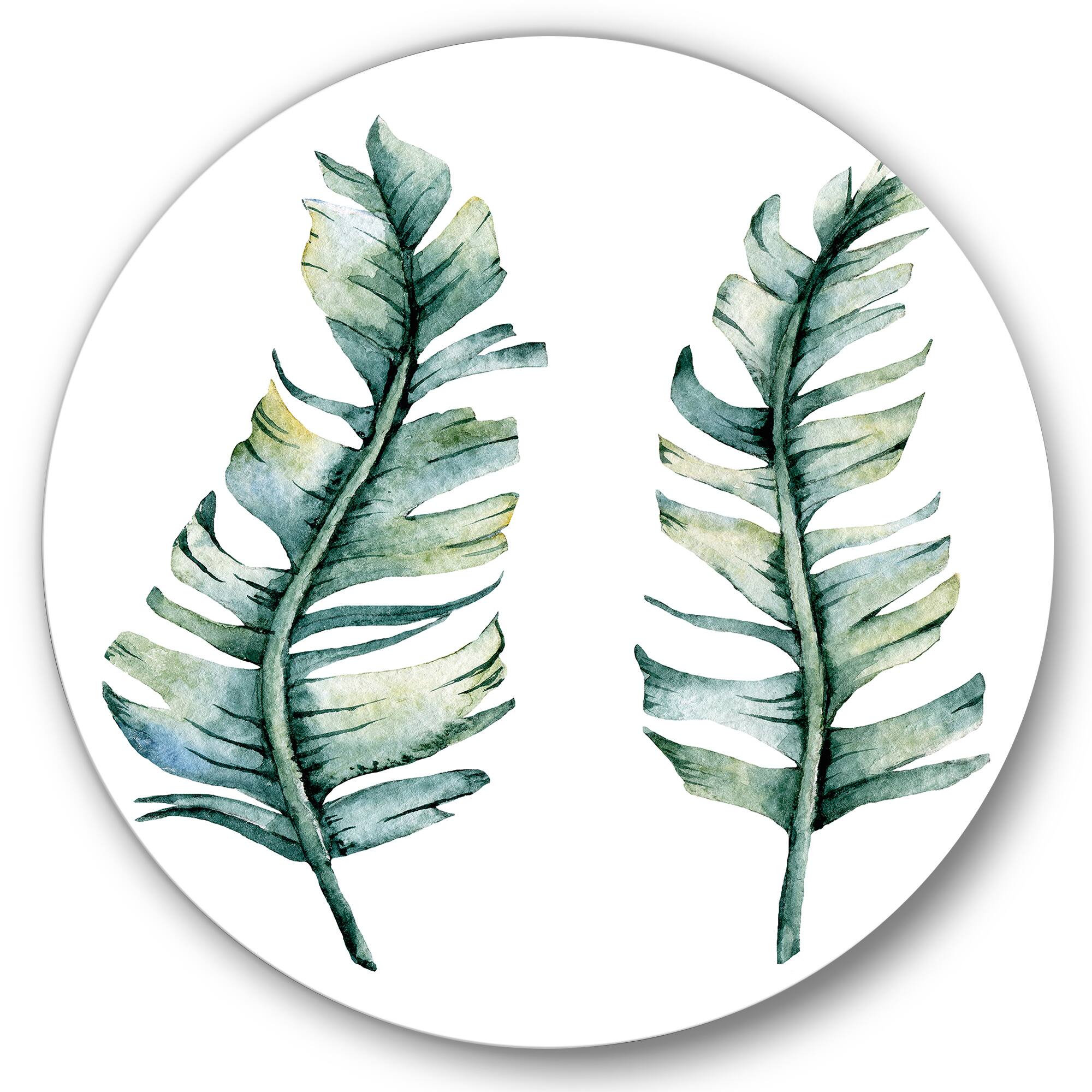 Designart - Duo of Tropical Leaves