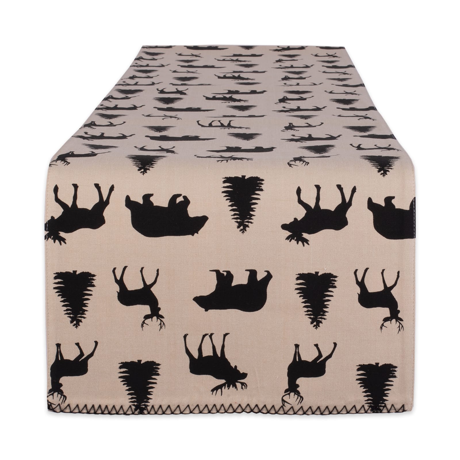 Mountain Trail Plaid Reversible Embellished Table Runner 14" x 72"