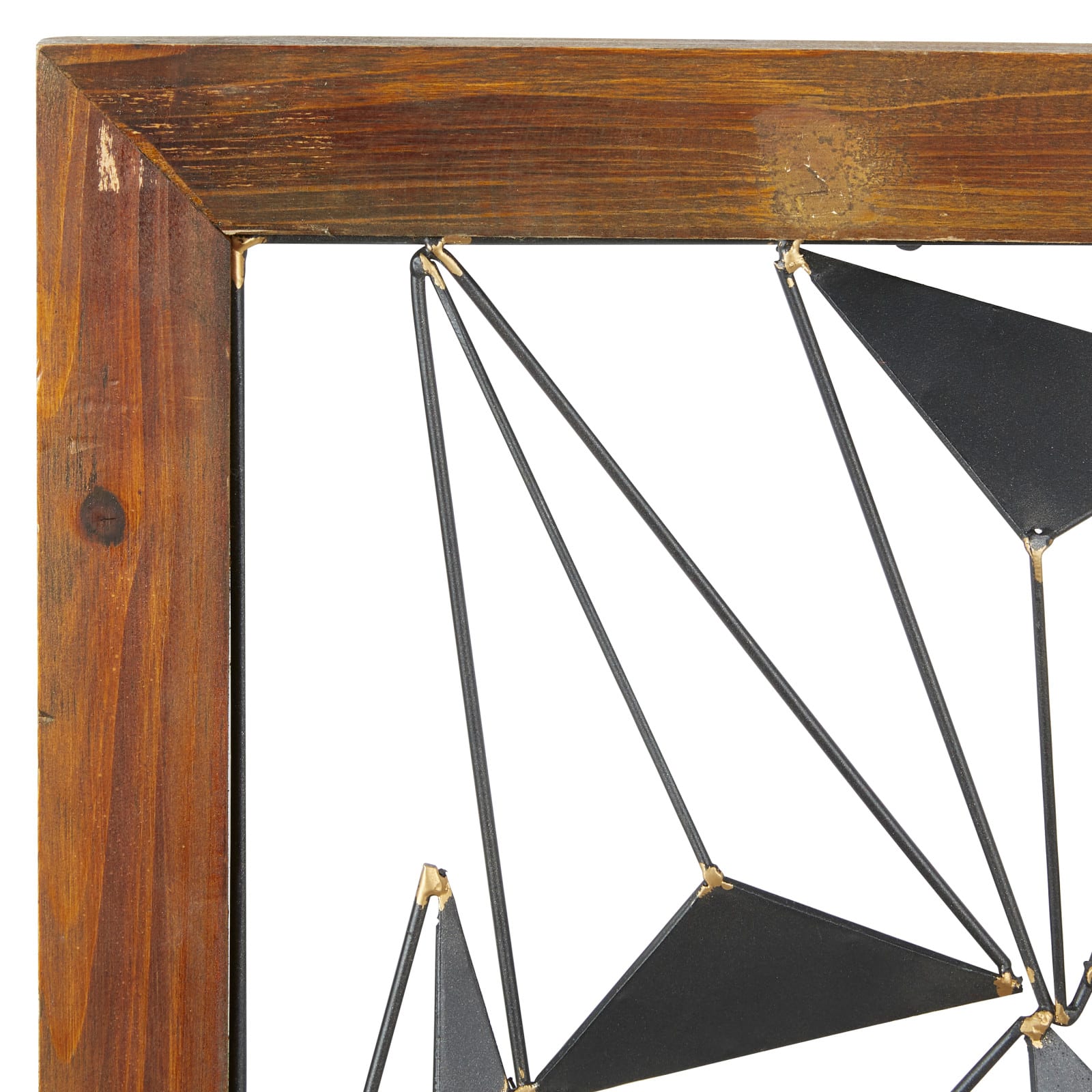 Black & White Geometric Metal Wall Art Set, 2ct.