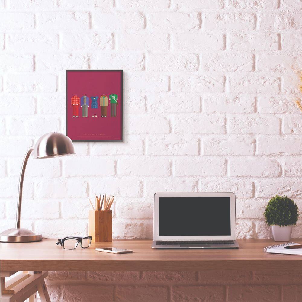 Stupell Industries Big Bang Theory Character's Fashion Framed Wall Art
