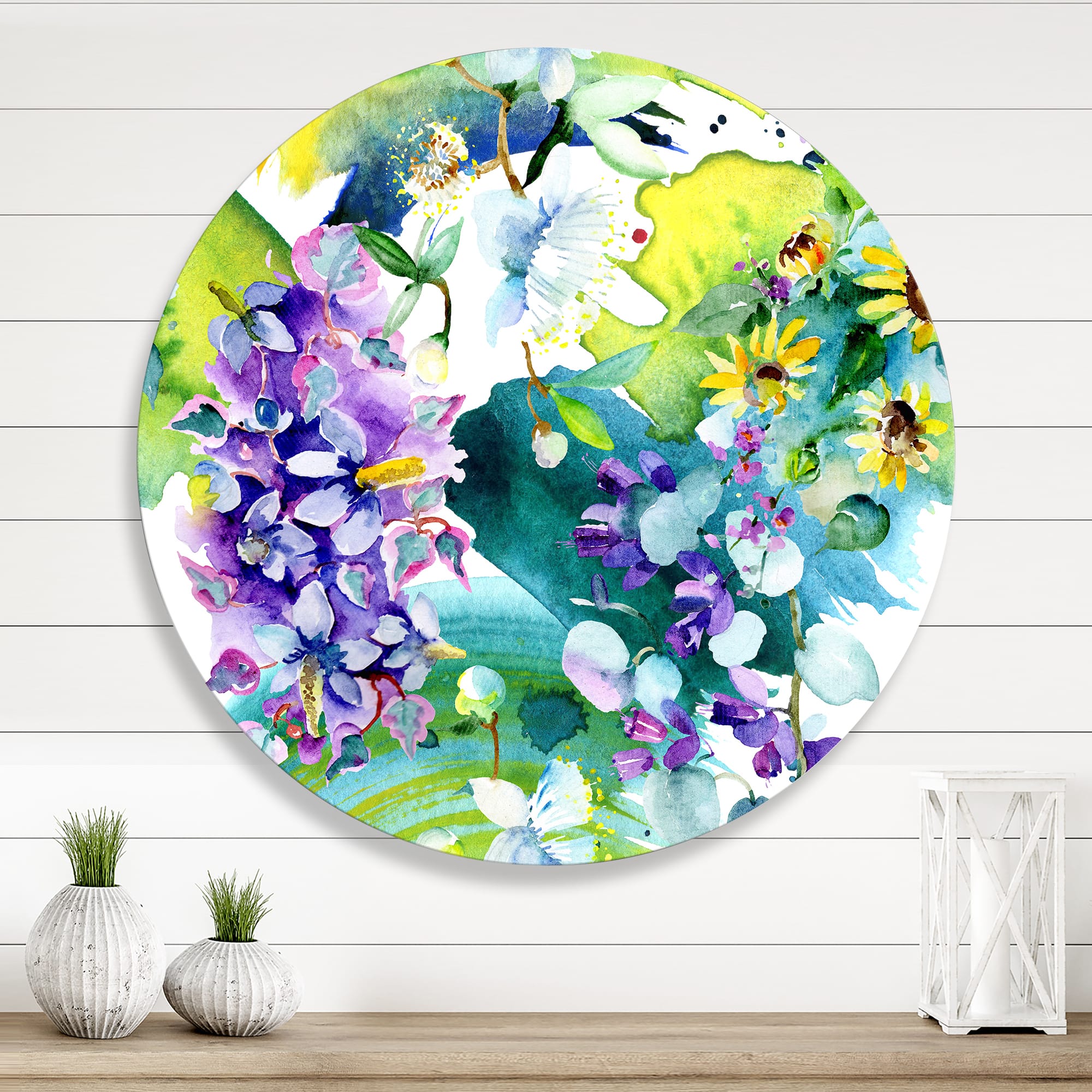 Designart - Bouquet of Wildflowers and Sunflowers