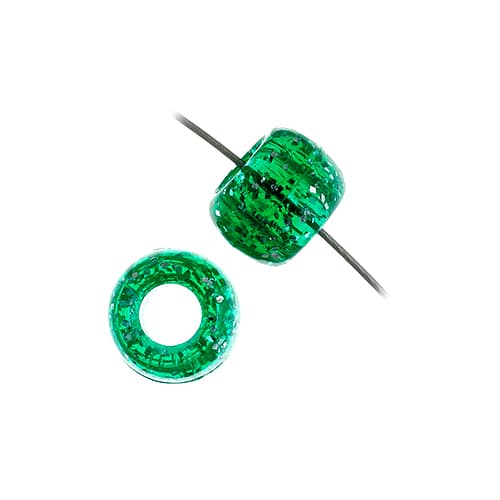 John Bead 9mm Sparkle Pony Beads, 1,000ct