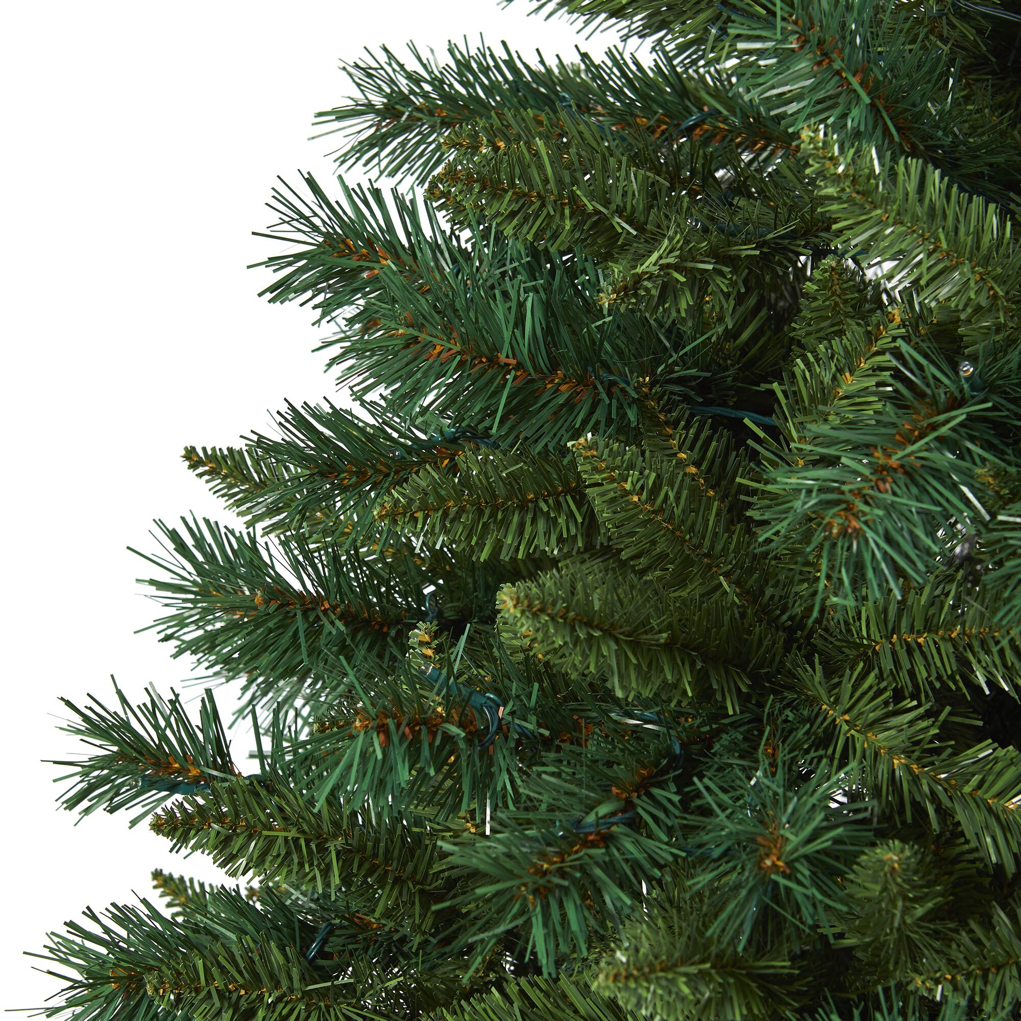 6ft. Pre-Lit Rocky Mountain Mixed Pine Artificial Christmas Tree, 300 LED Lights