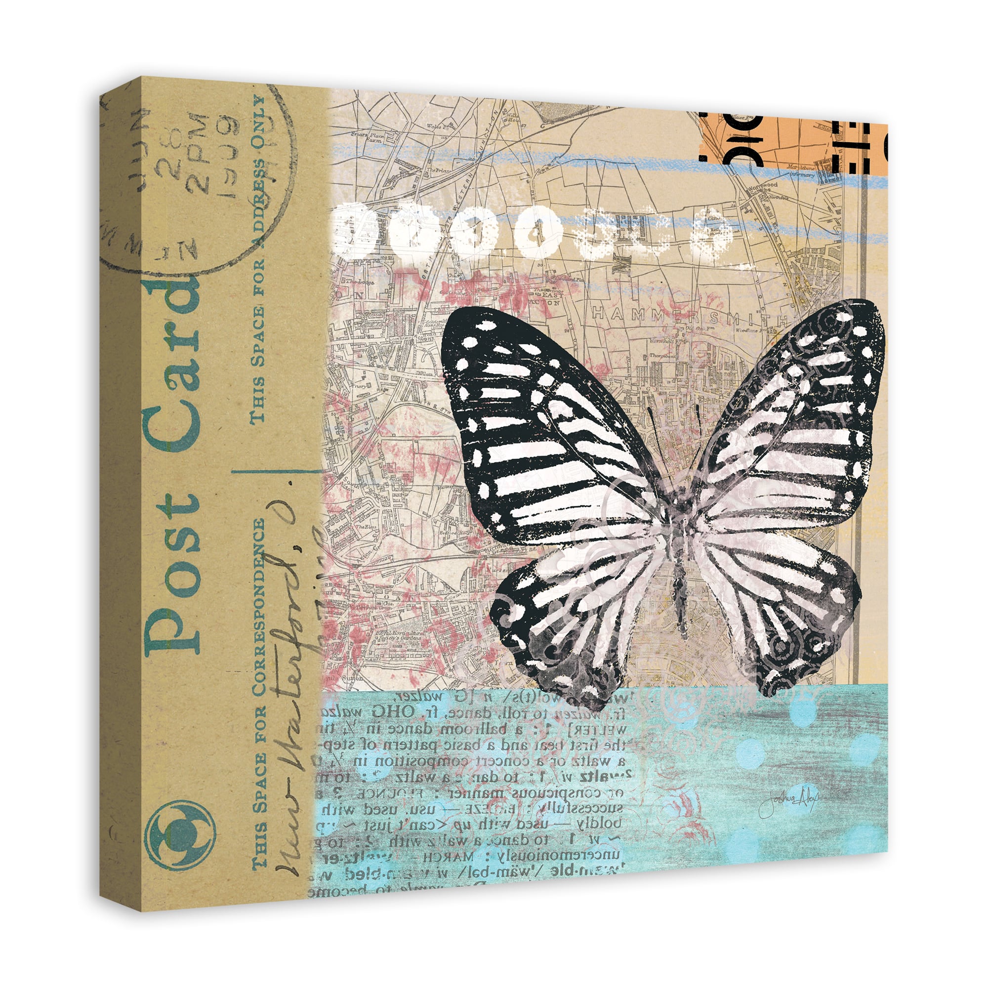 Monarch Midday Flight 20" x 20" Canvas Wall Art