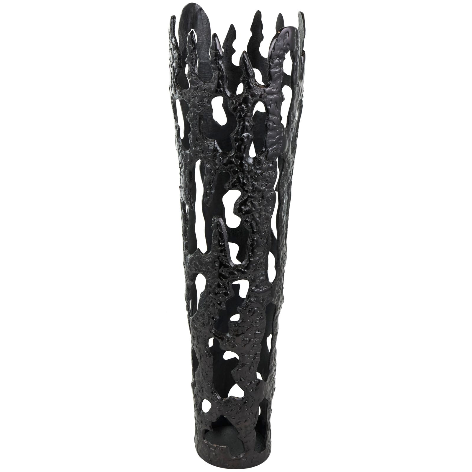 31" Contemporary Aluminum Melting Drip Vase