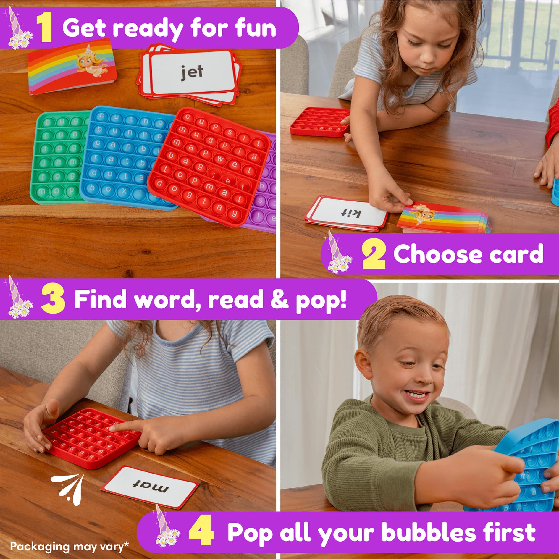 The Fidget Game Word Pop Set