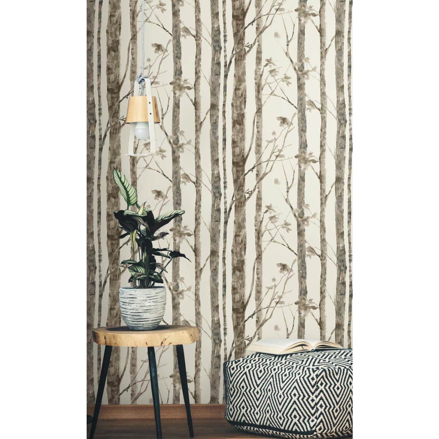 RoomMates Trees Peel & Stick Wallpaper