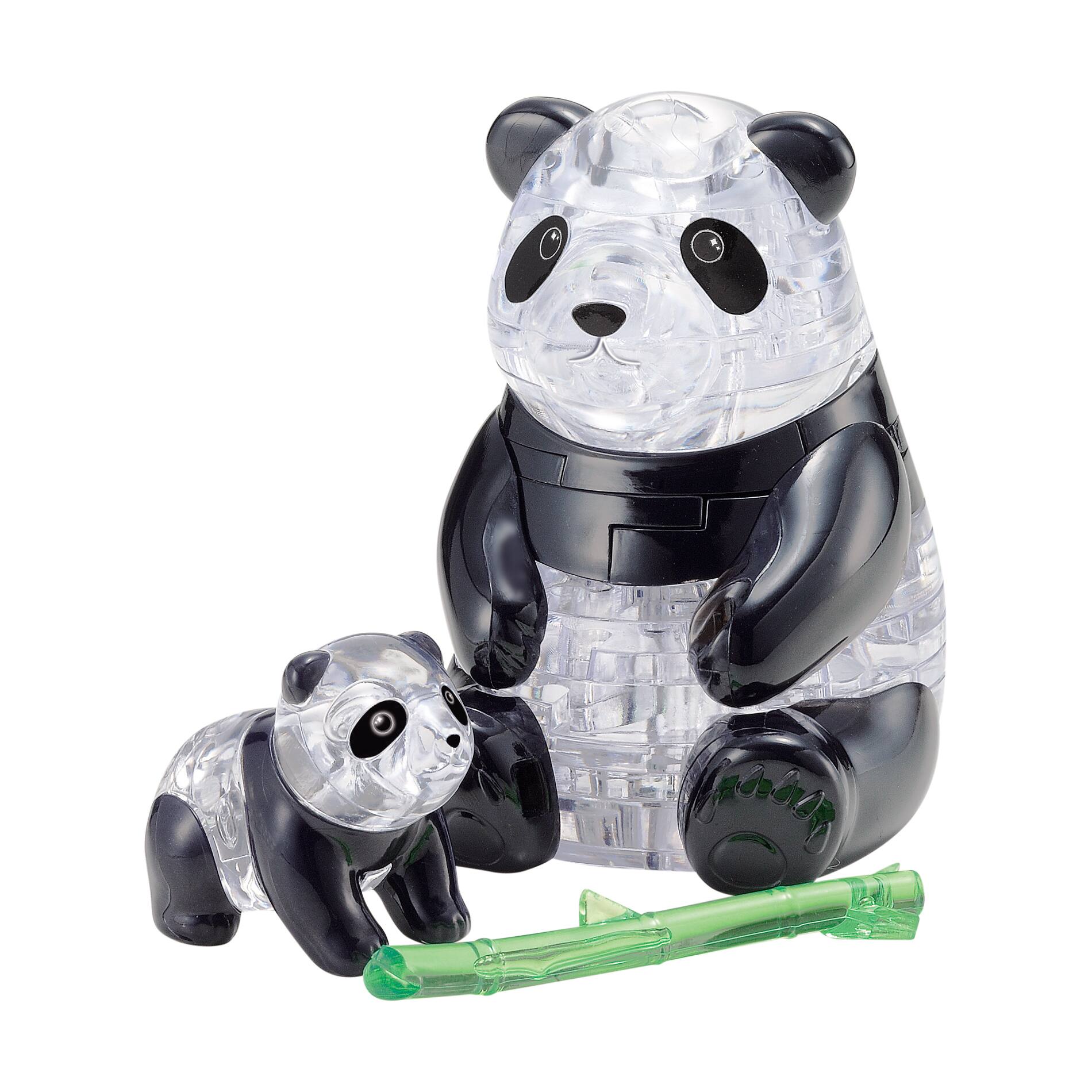 BePuzzled® Original 3D Crystal Puzzle™ Panda & Baby 50 Piece Puzzle