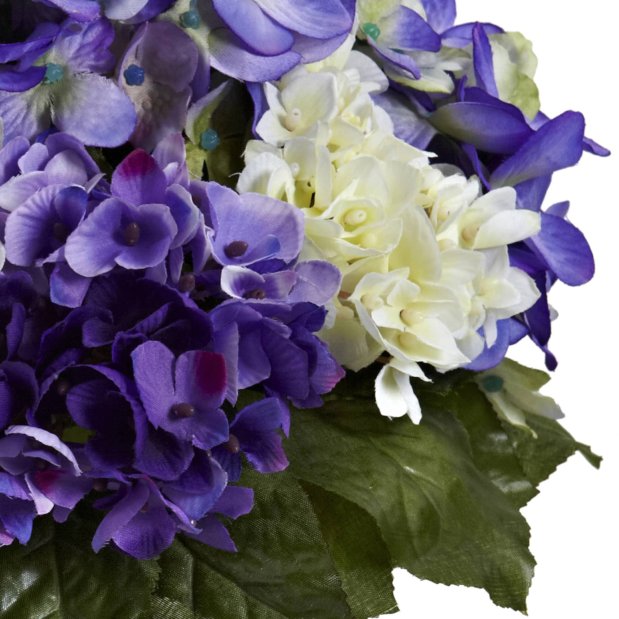 11" Mixed Hydrangea Arrangement in Vase