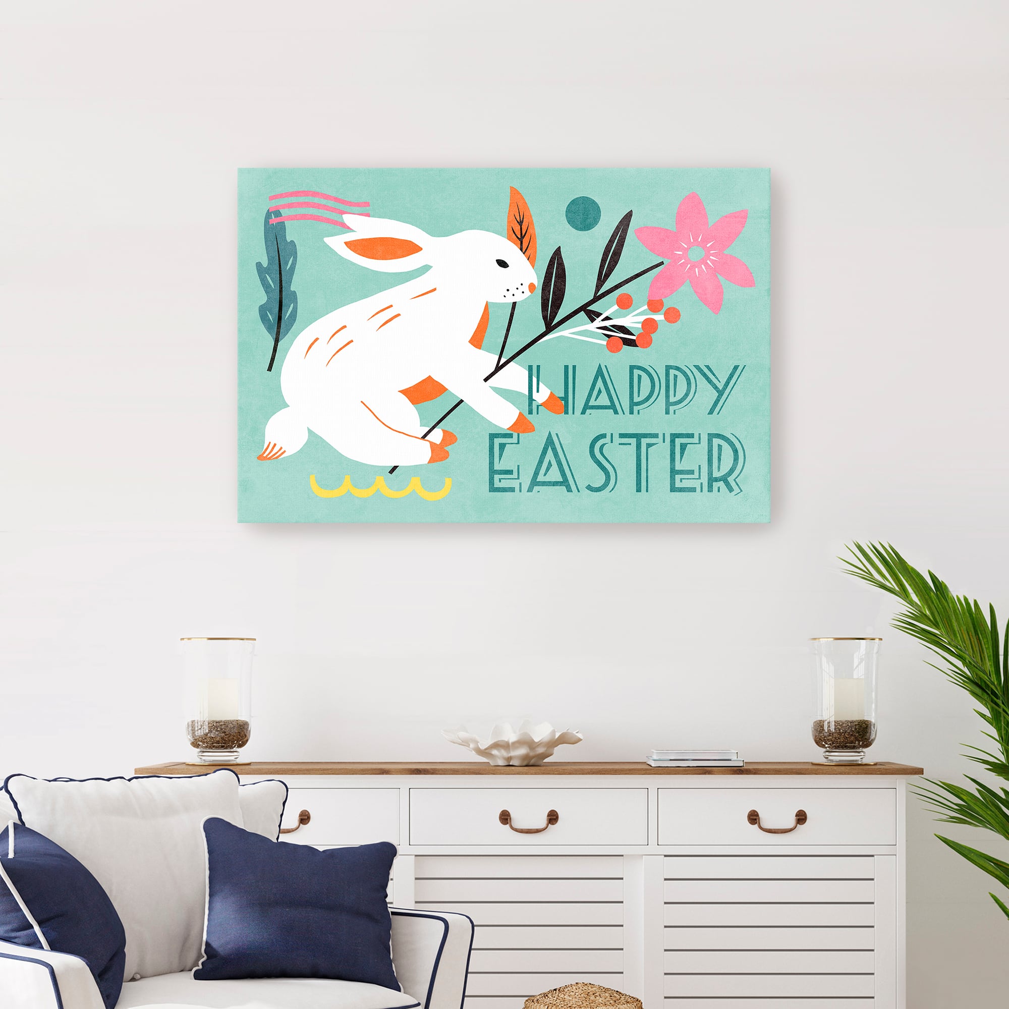 Lumaprints Easter Bunnies I Canvas Giclée Art