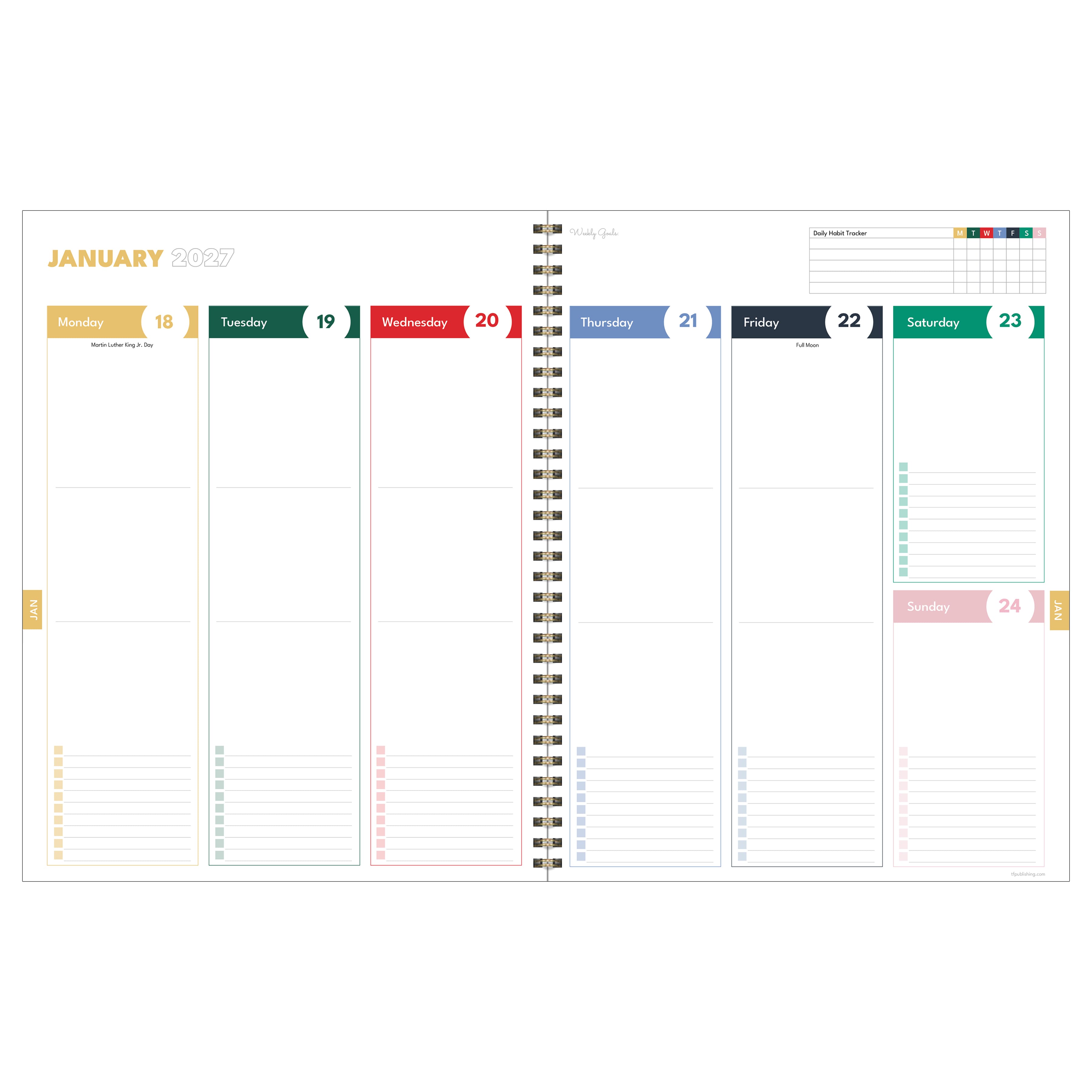 TF Publishing Large Very Blue Berry Weekly Monthly Planner