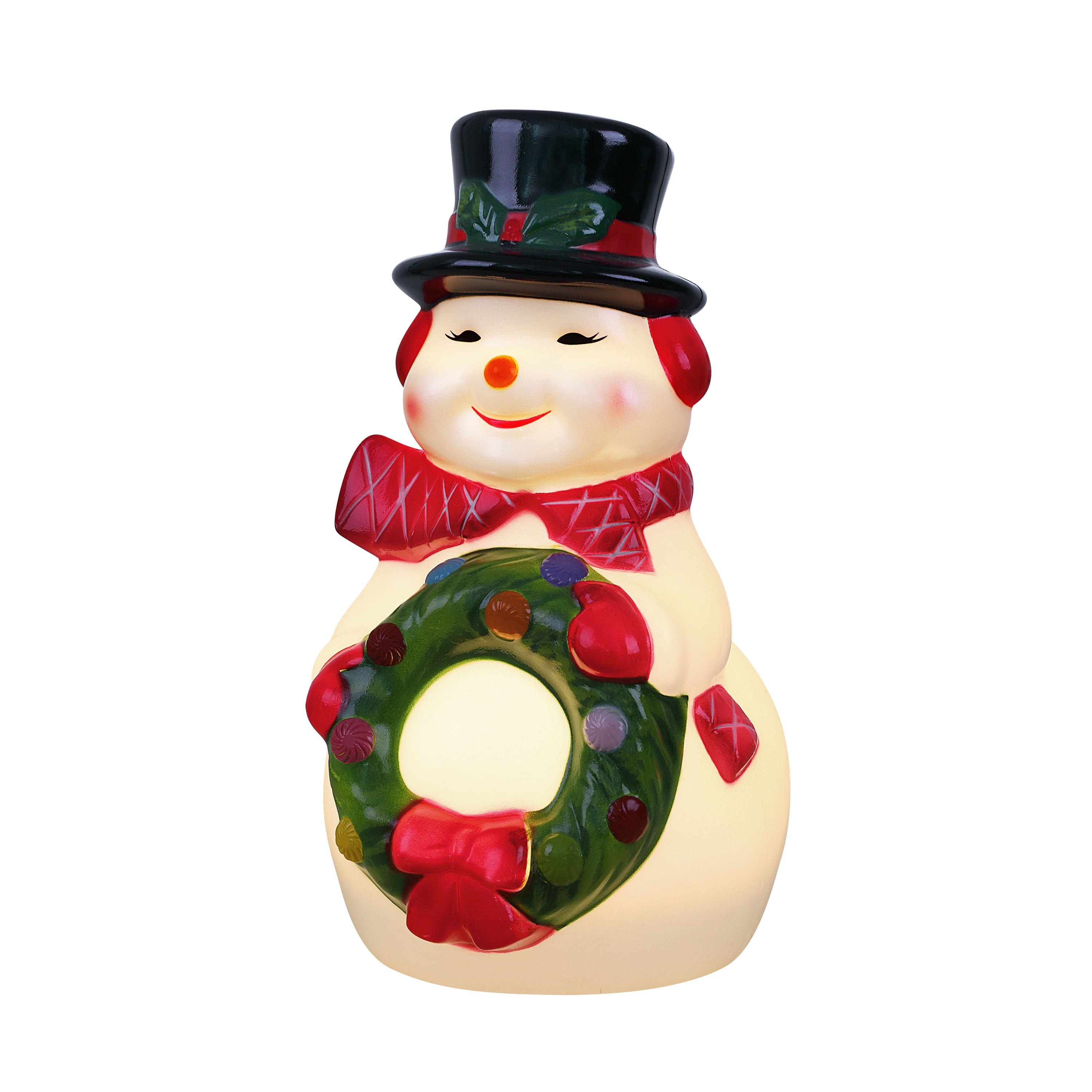 Kirklands LED Red & Green Present Stack Blow Mold Statue at