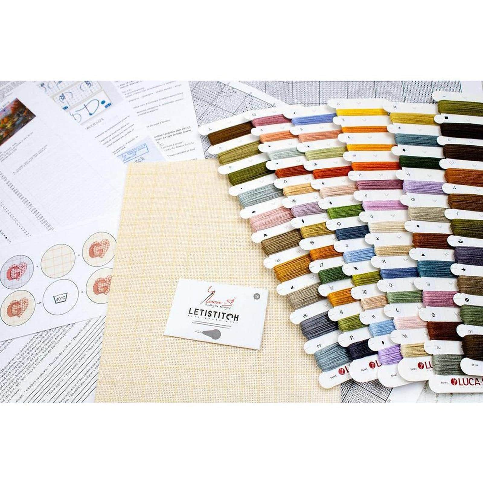 Luca-S Autumn Creek Mill Counted Cross Stitch Kit