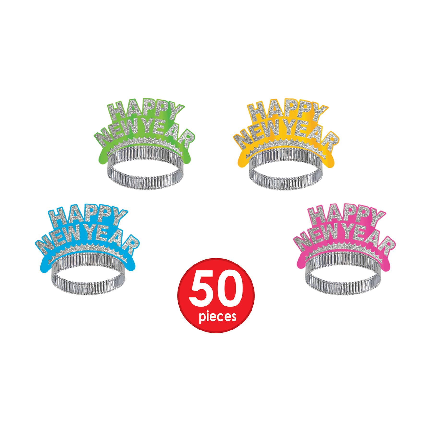 Beistle Neon Glow New Year Super Bonanza Deluxe Party Favor Kit for 100