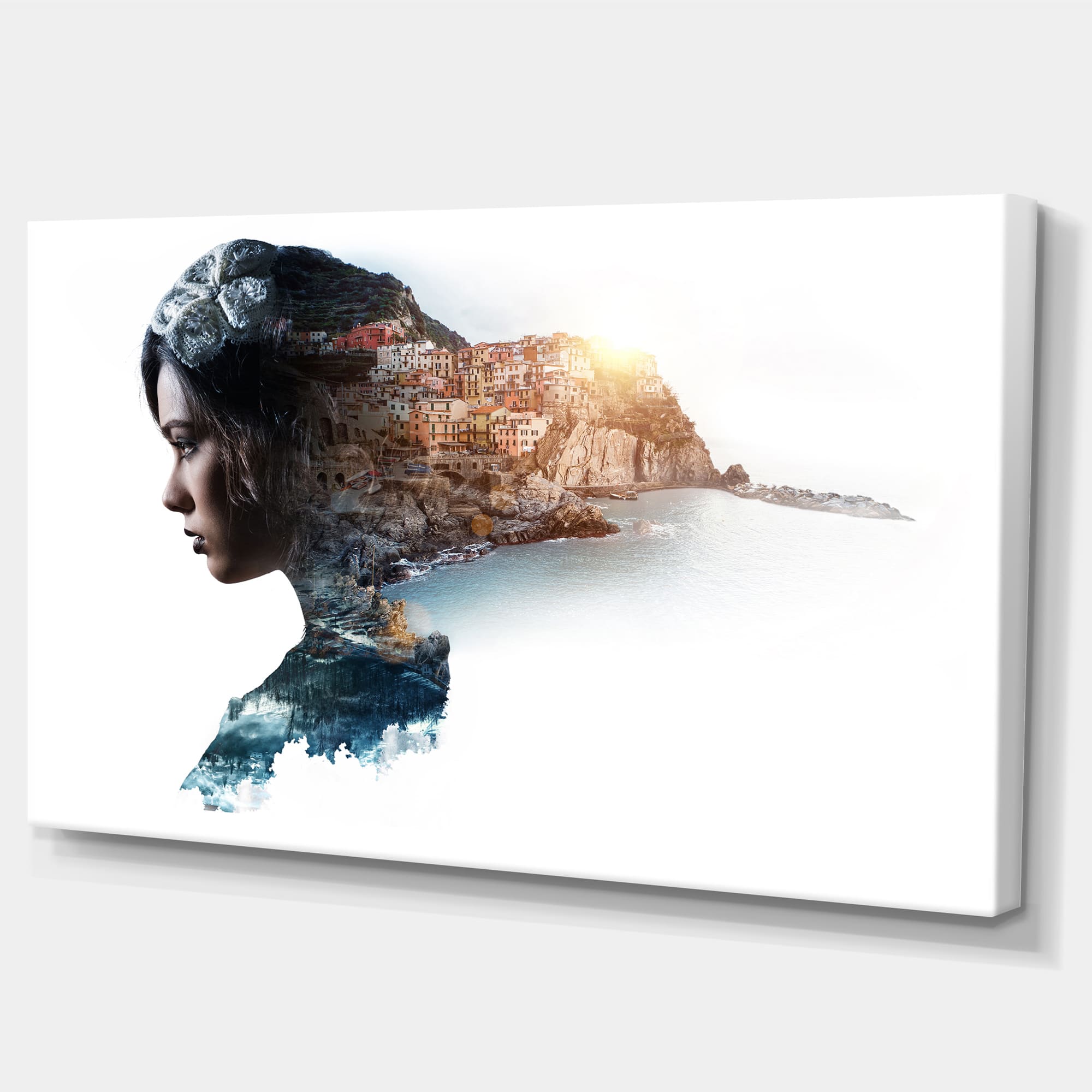 Designart - Double Exposure Woman Portrait