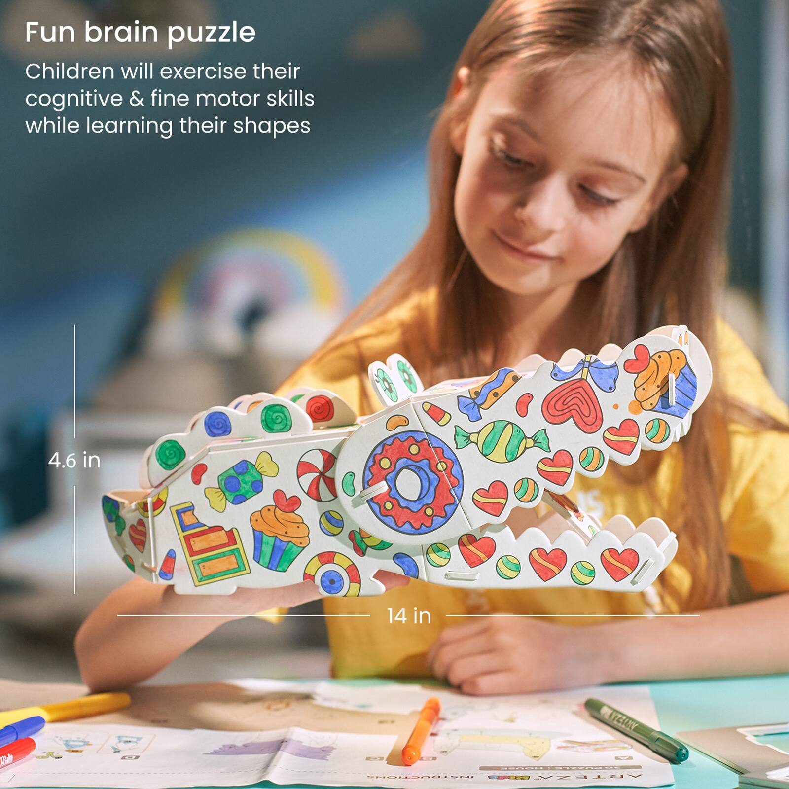 Arteza® Kids 3D Puzzle Alligator
