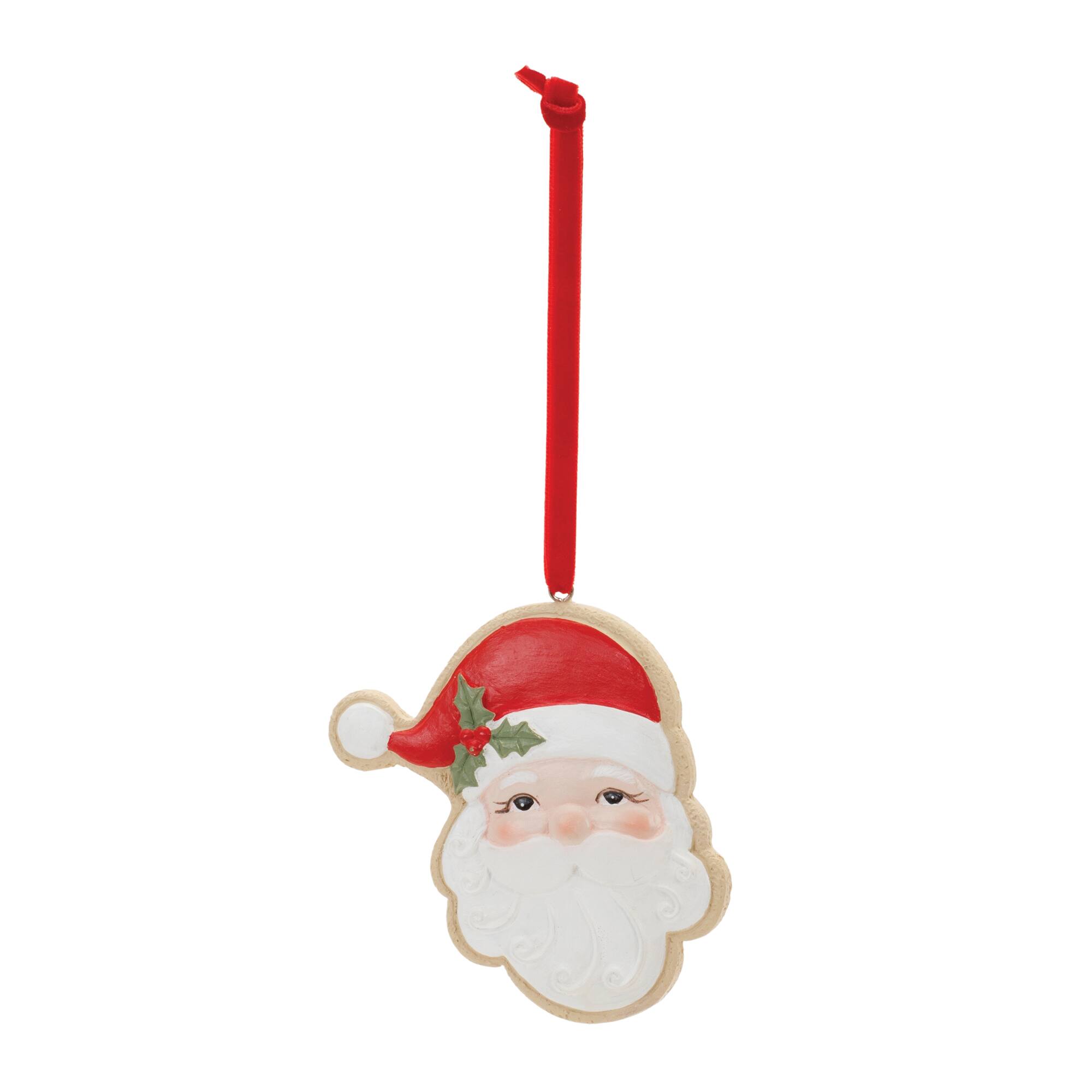 Frosted Santa Cookie Ornaments, 12ct.