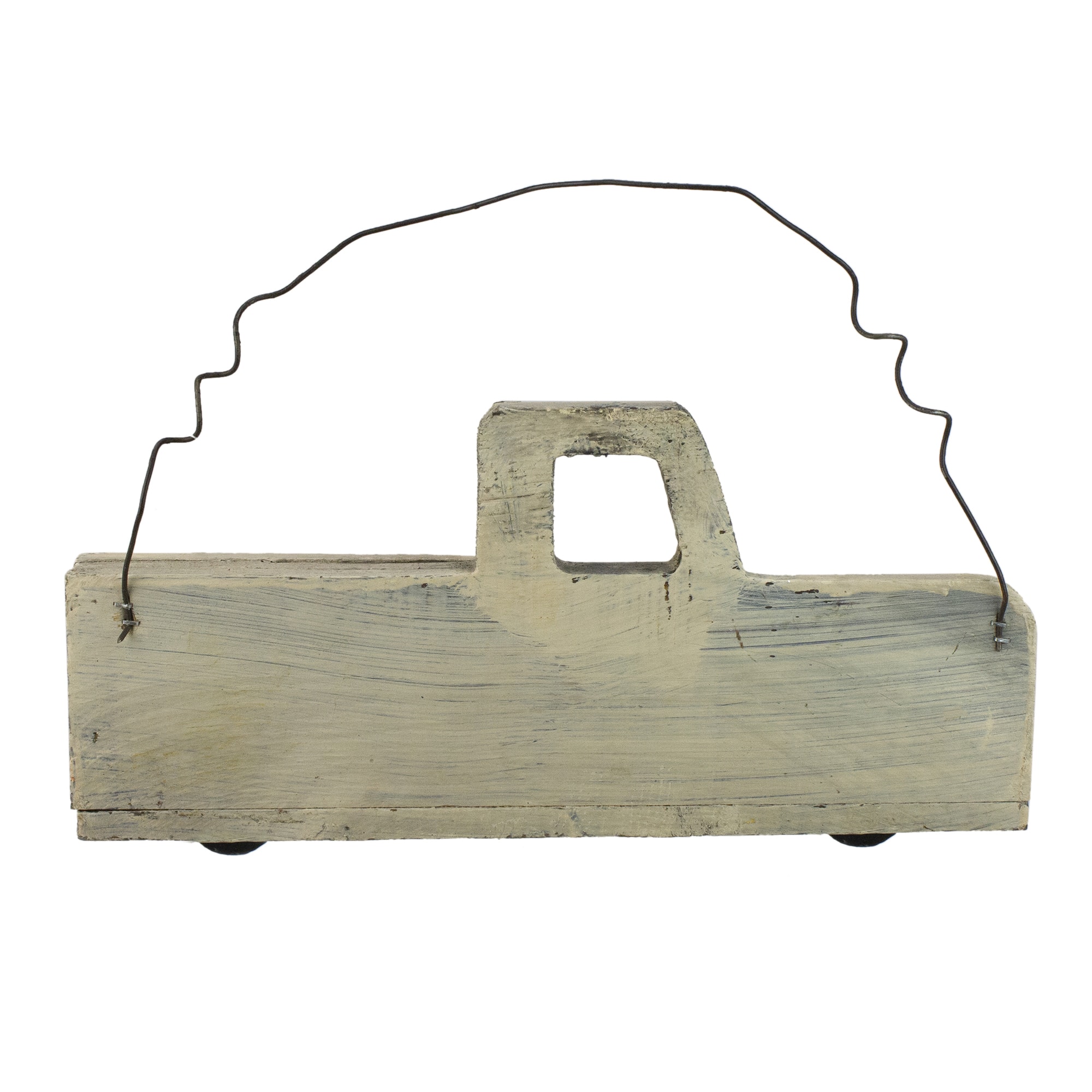 White Wooden Pick Up Truck Fall Harvest Hanging Wall Décor