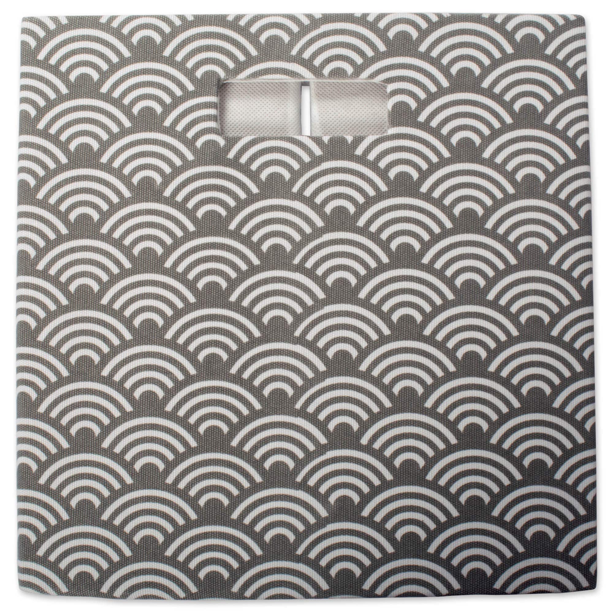 DII® 11" Gray Waves Cube Storage Bin